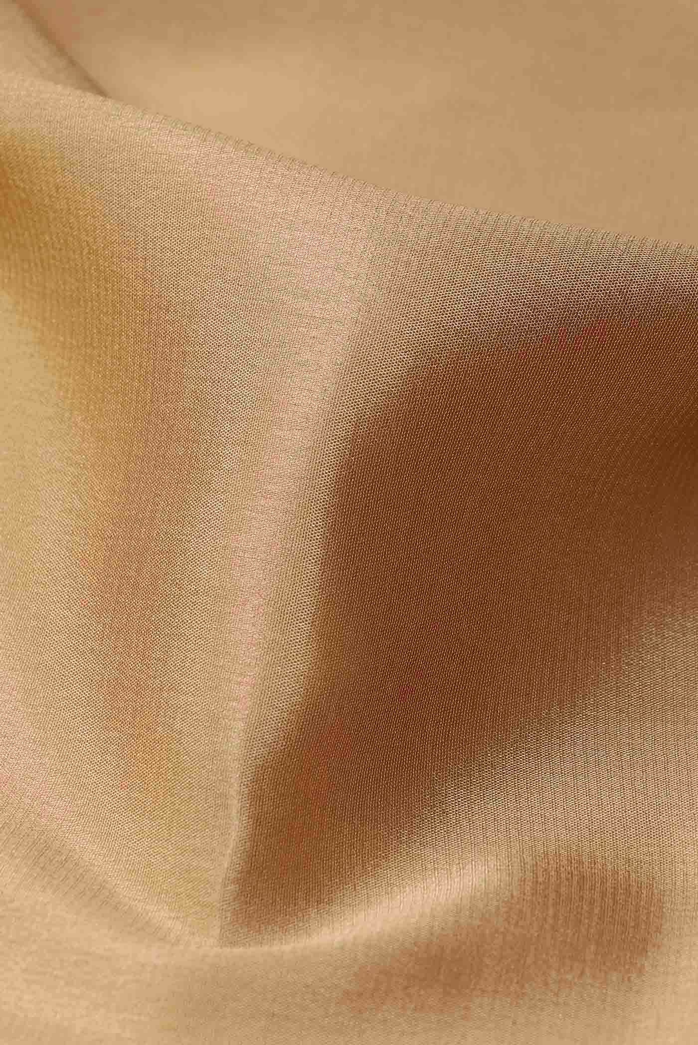 Beige Mysore Crepe Saree