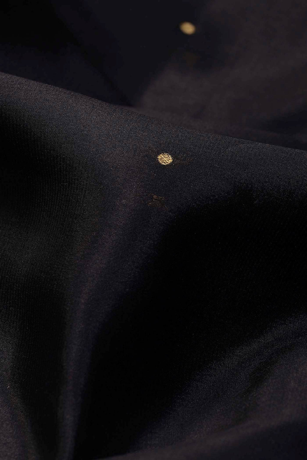 Black Mysore Crepe Saree