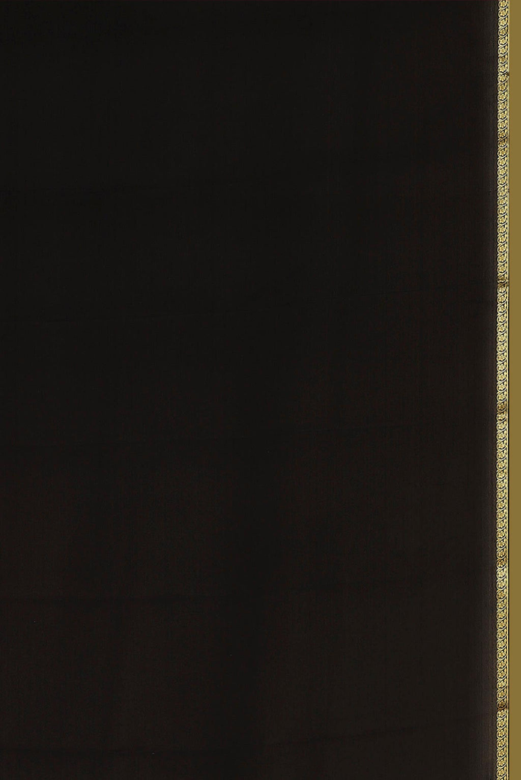 Black Mysore Crepe Saree