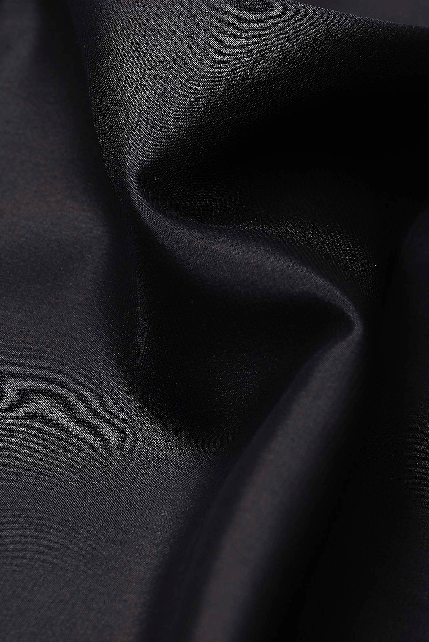 Black Mysore Crepe Saree