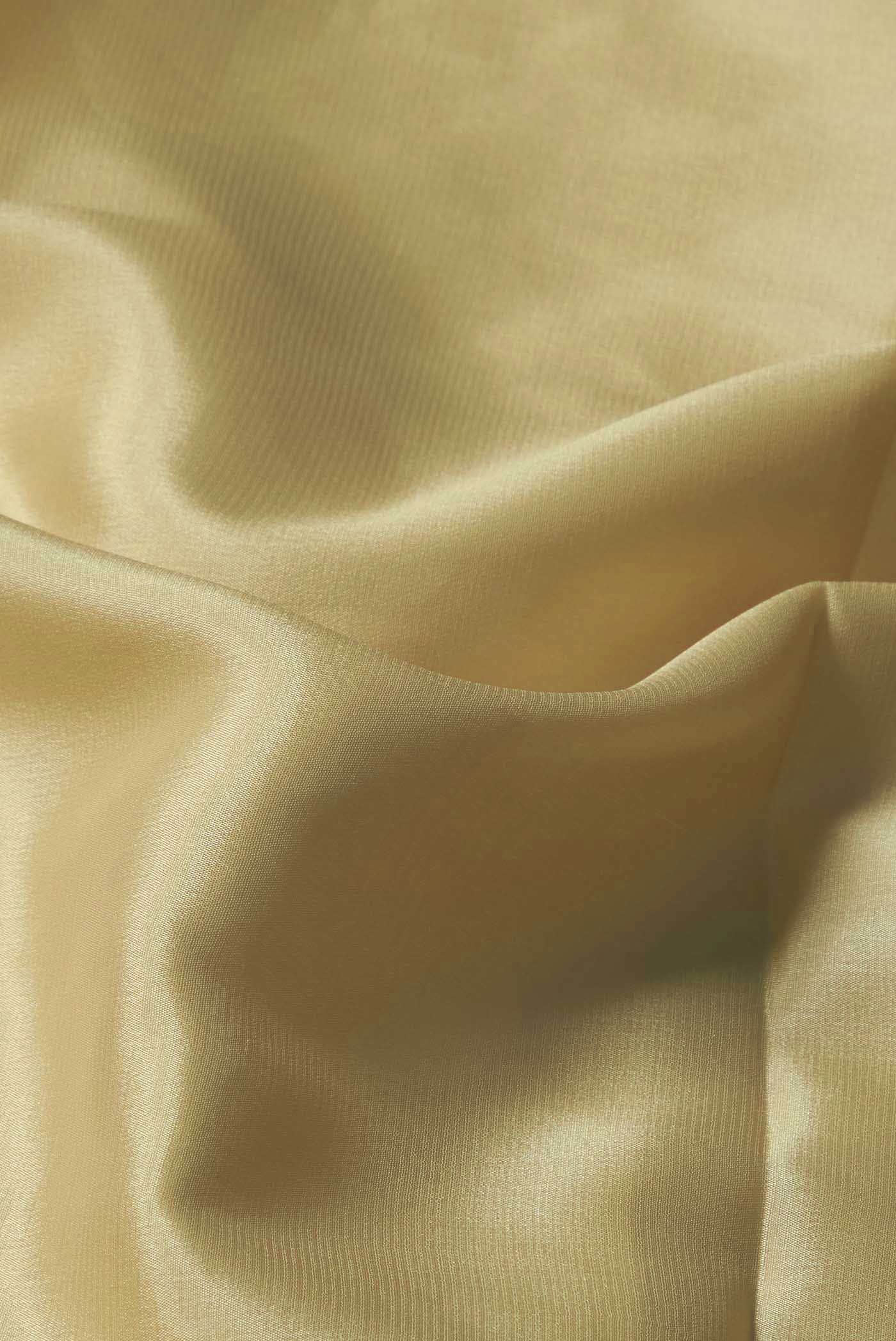 Cream Mysore Crepe Saree