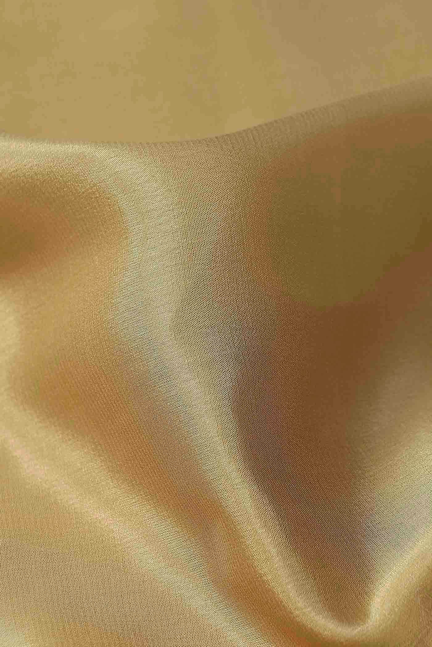 Beige Mysore Crepe Saree