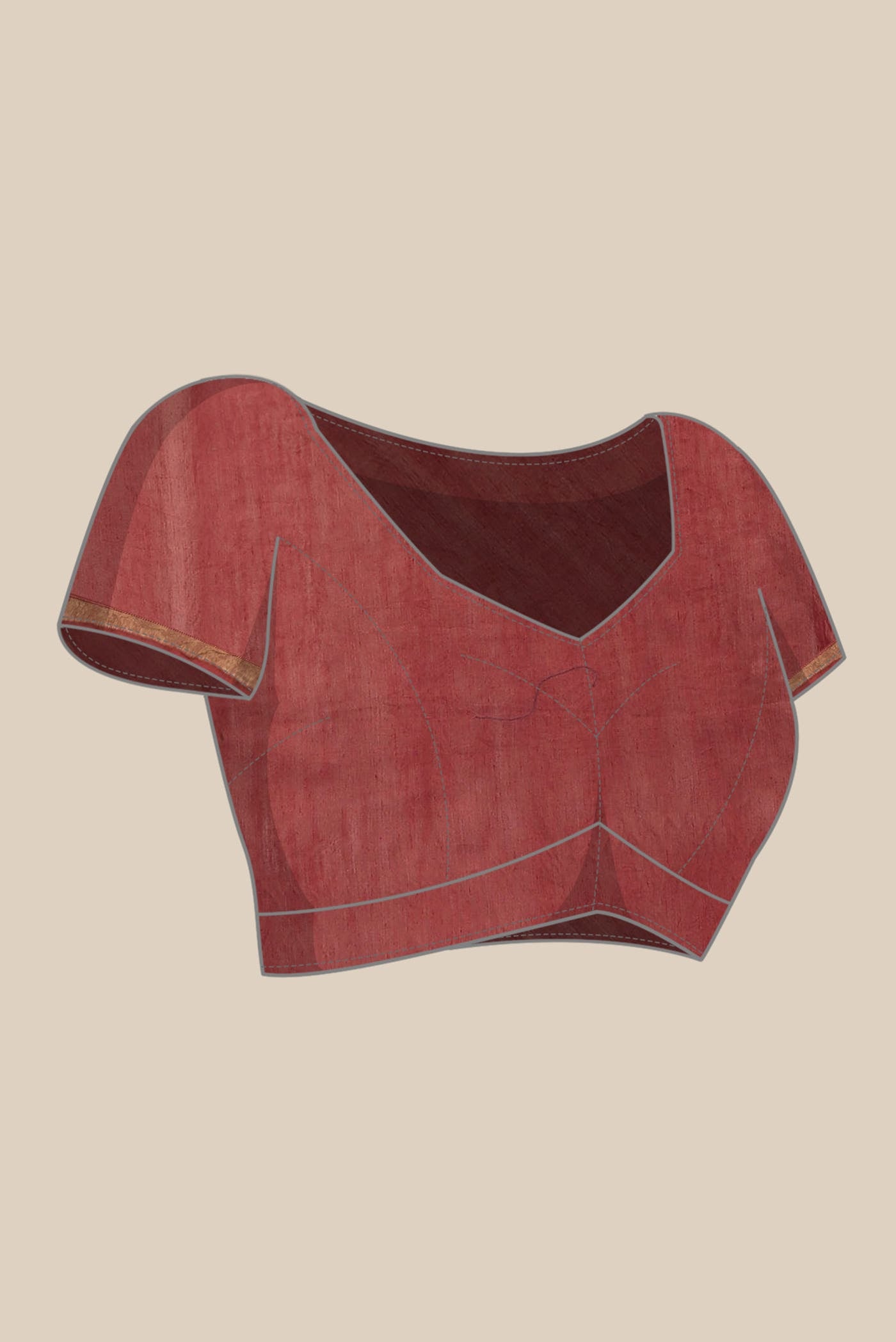 Red Chanderi Silk Cotton Saree