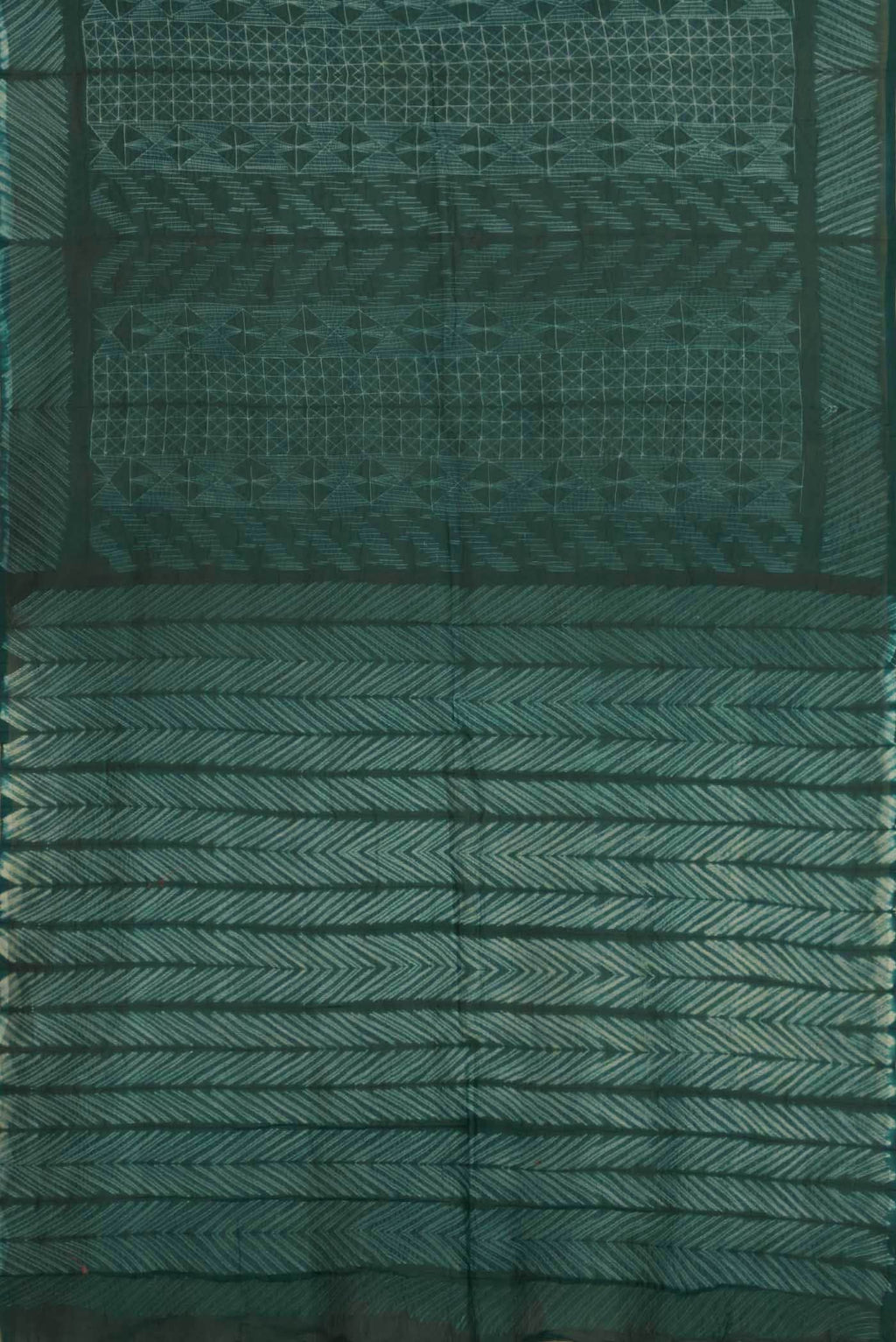Green Chanderi Silk Cotton Saree