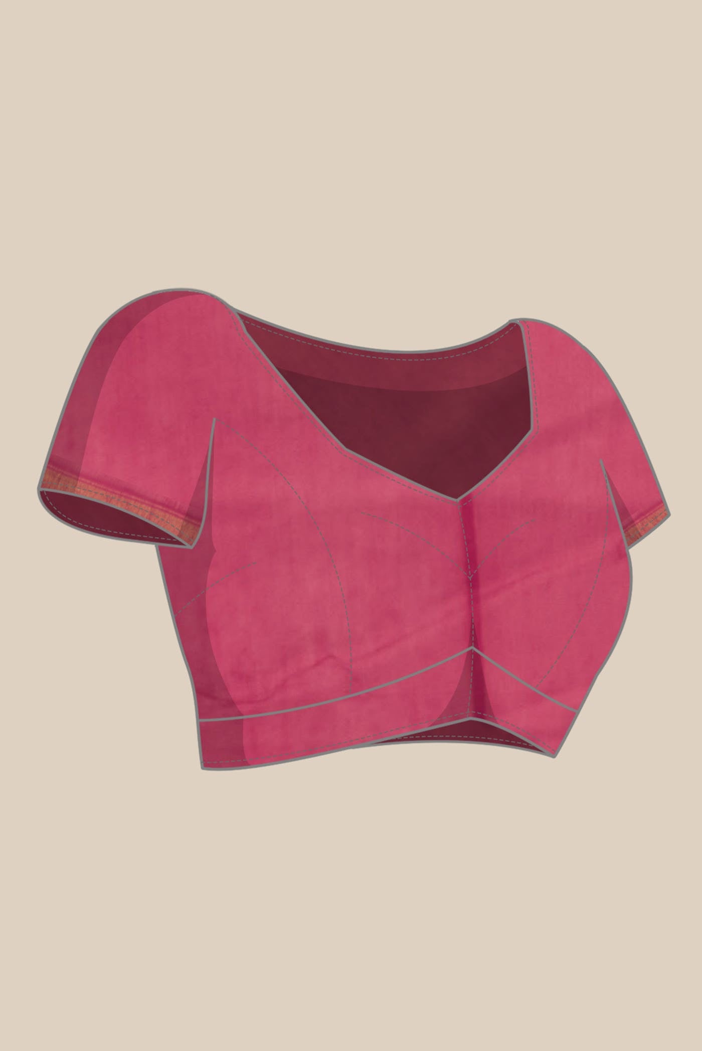 Pink Chanderi Silk Cotton Saree