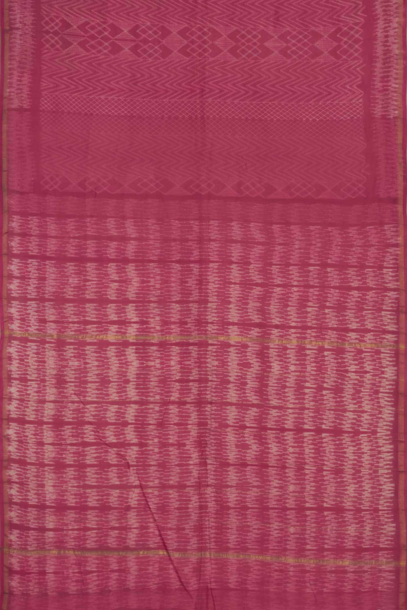 Pink Chanderi Silk Cotton Saree