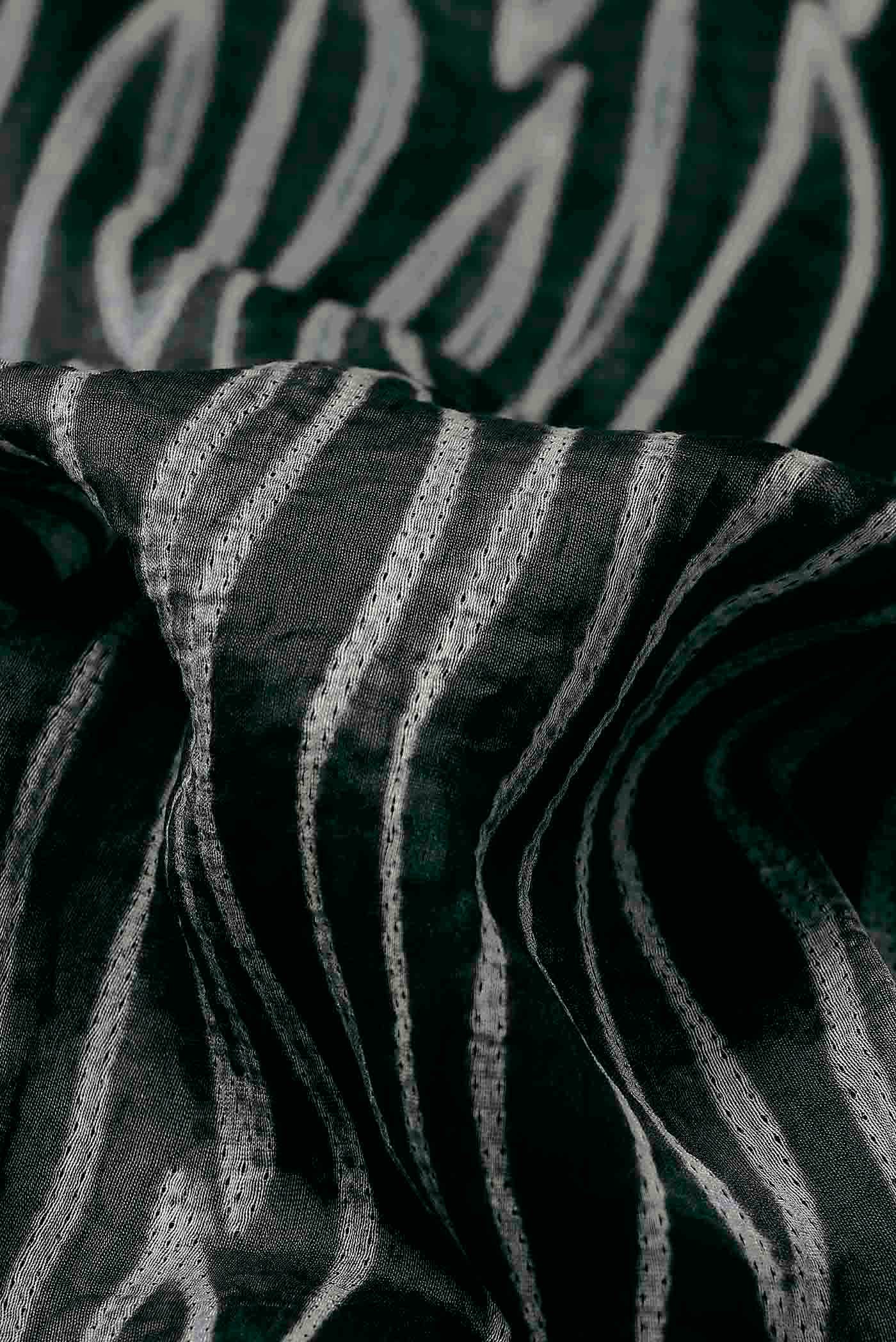 Black Chanderi Silk Cotton Saree