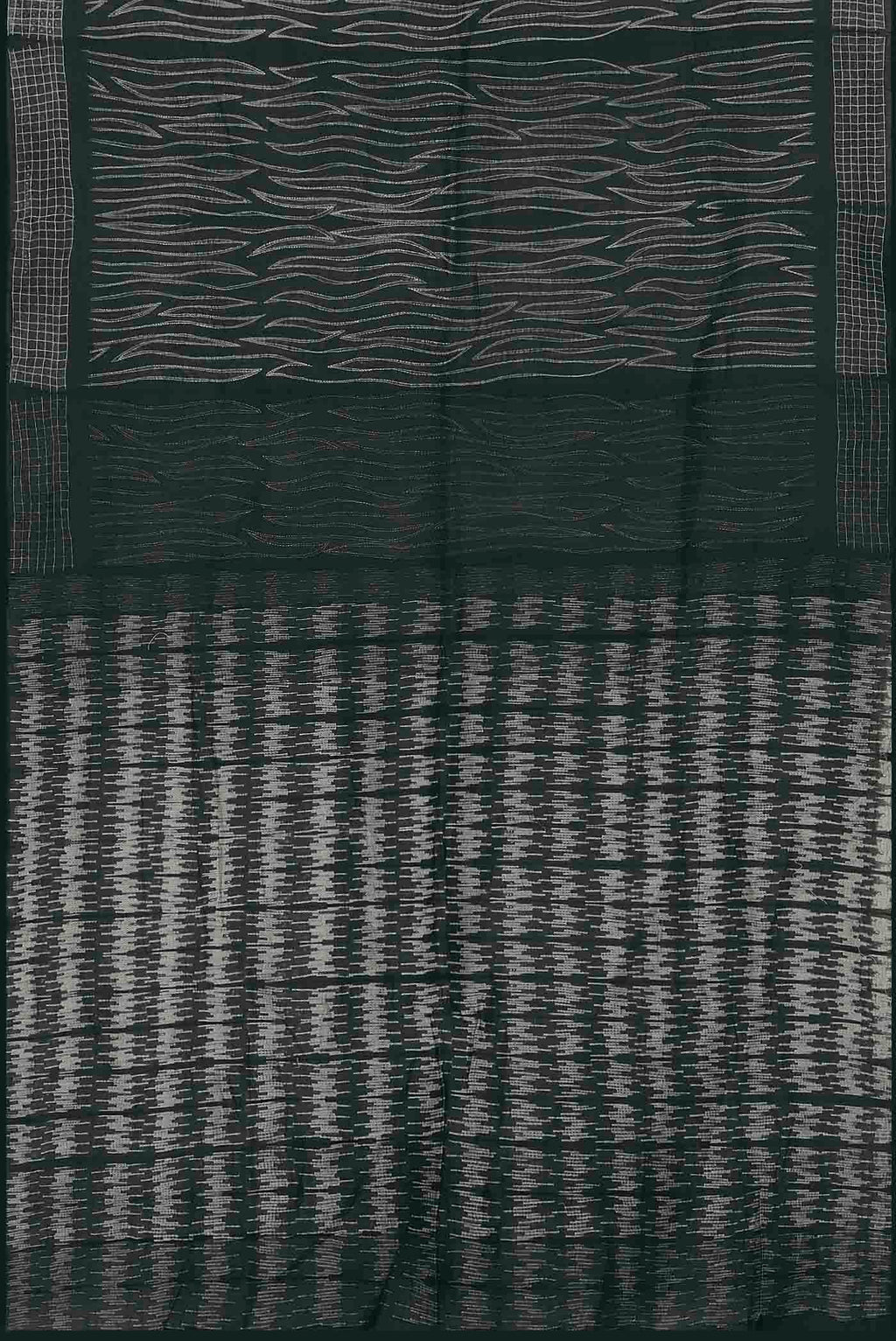 Black Chanderi Silk Cotton Saree