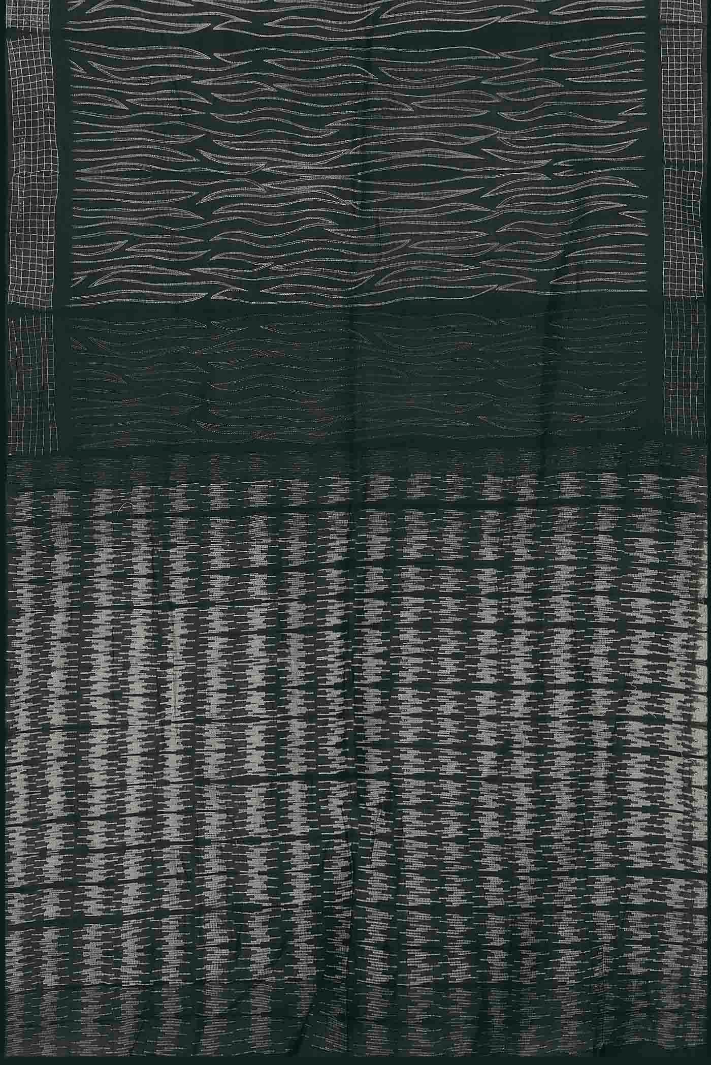 Black Chanderi Silk Cotton Saree