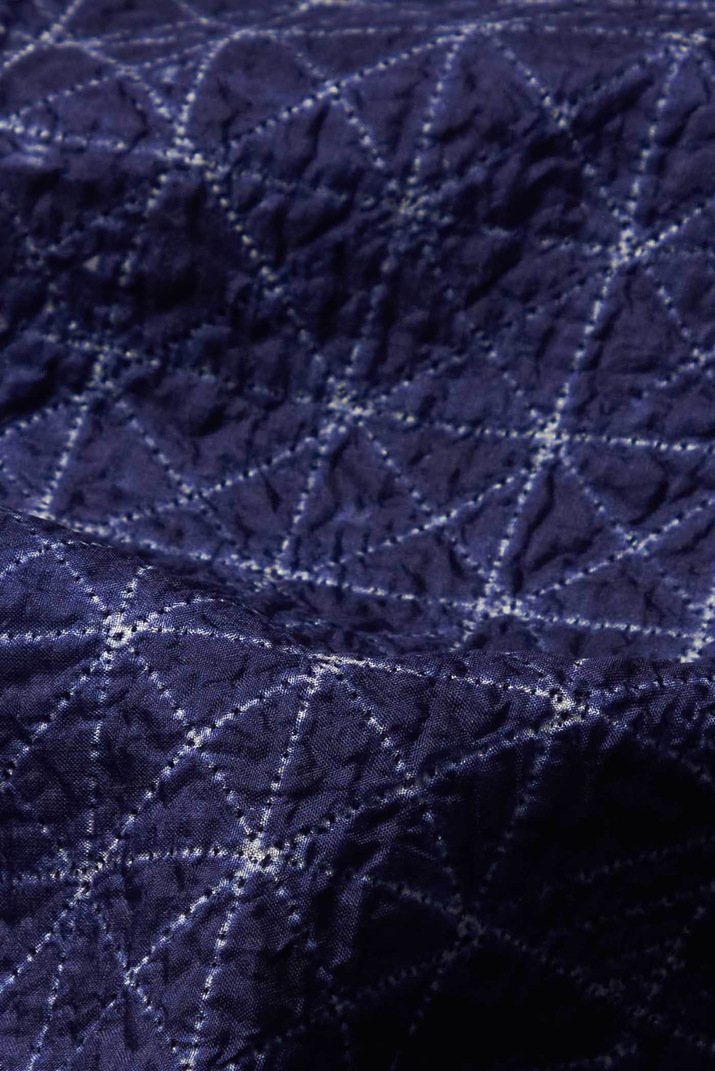 Navy Blue Tussar Silk Saree