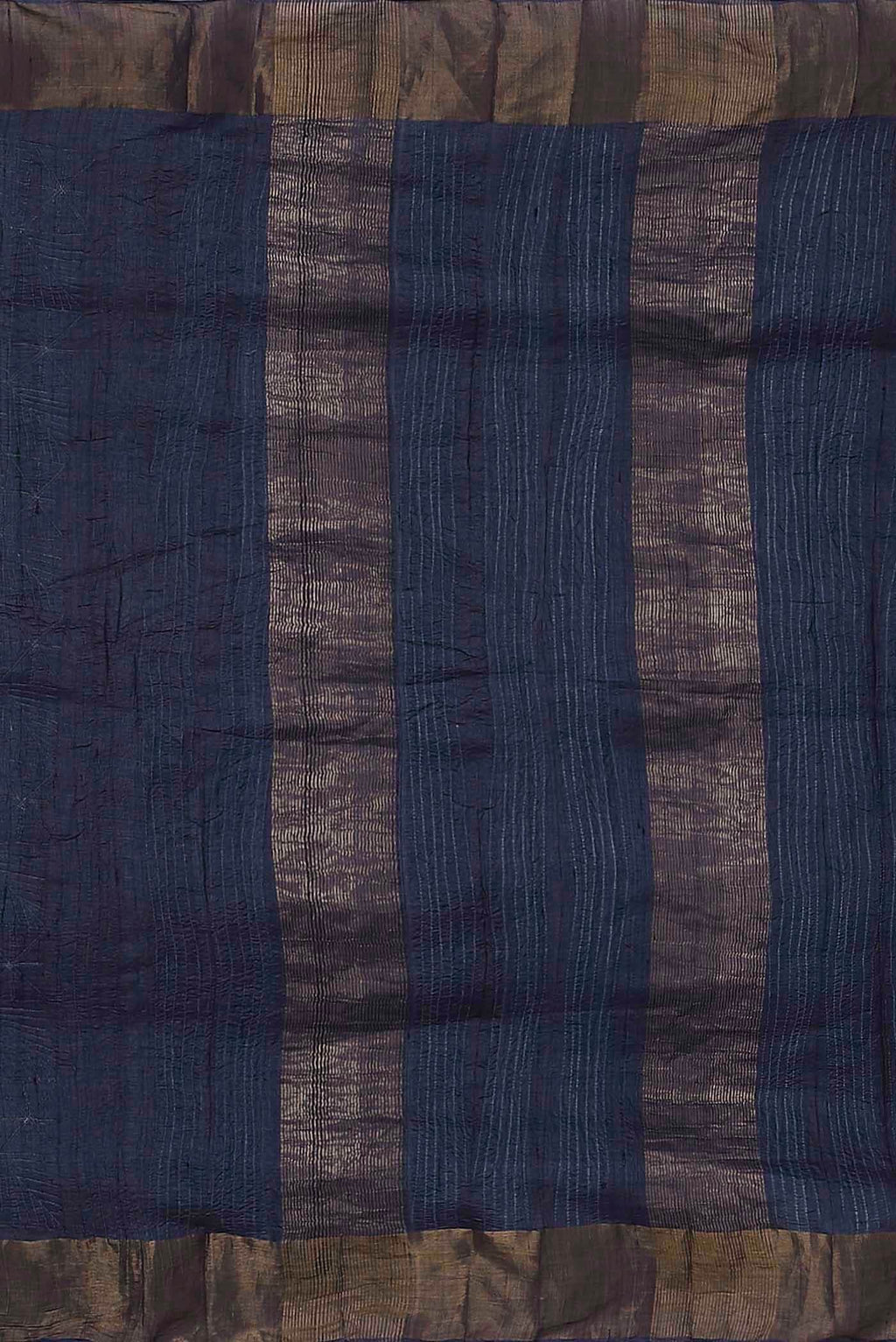 Blue Grey Tussar Silk Saree