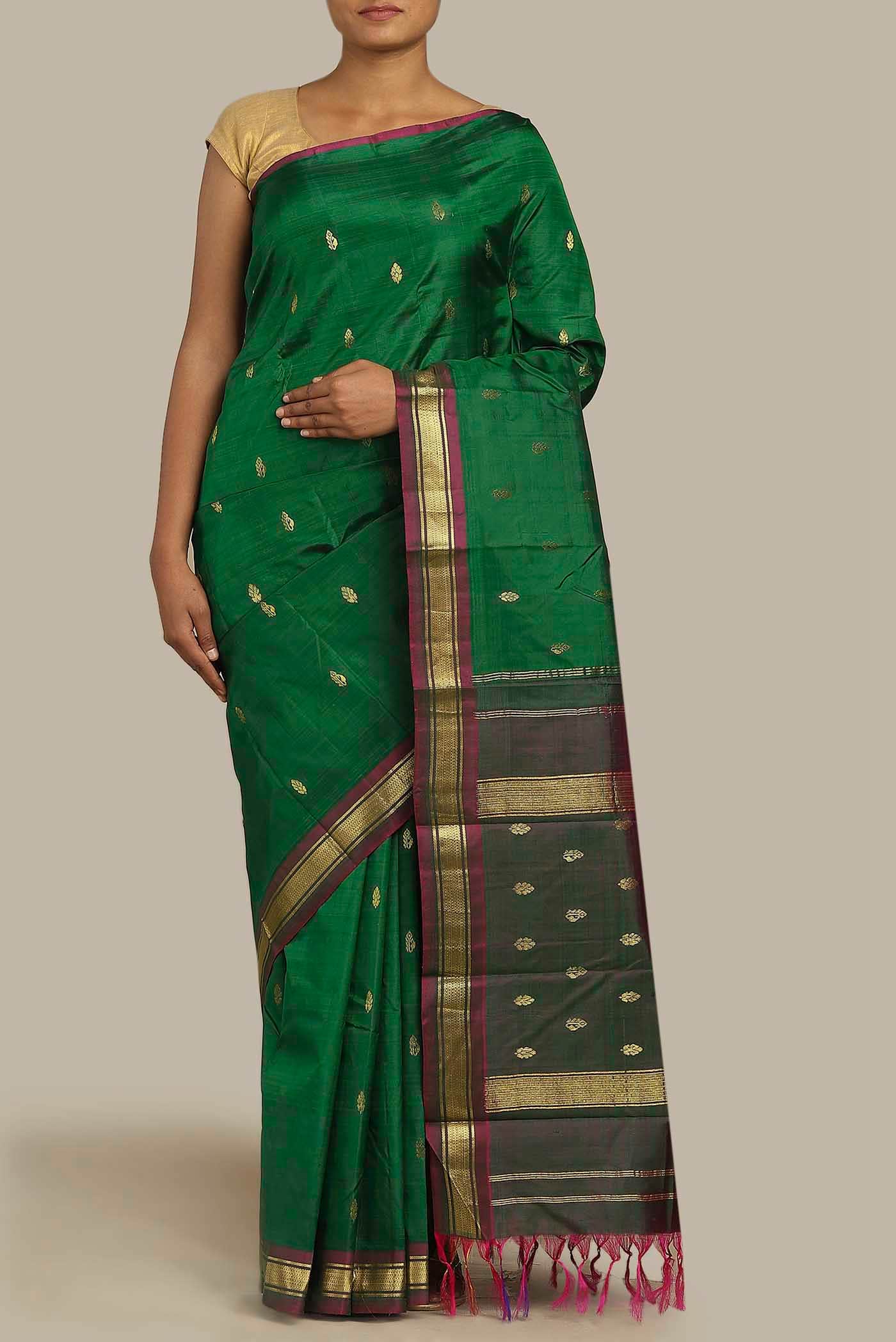 Green Kanchipuram Silk Saree