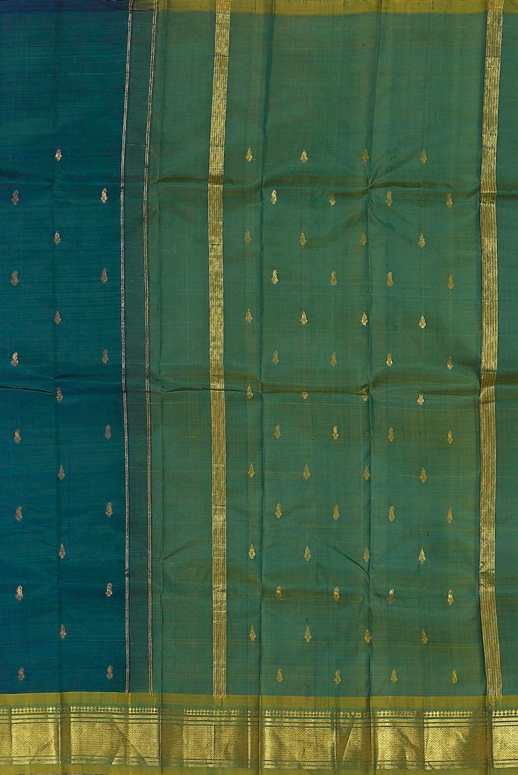 Blue Kanchipuram Silk Saree