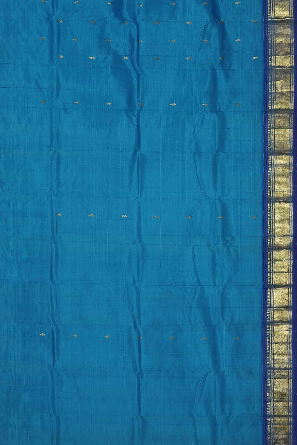 Blue Kanchipuram Silk Saree