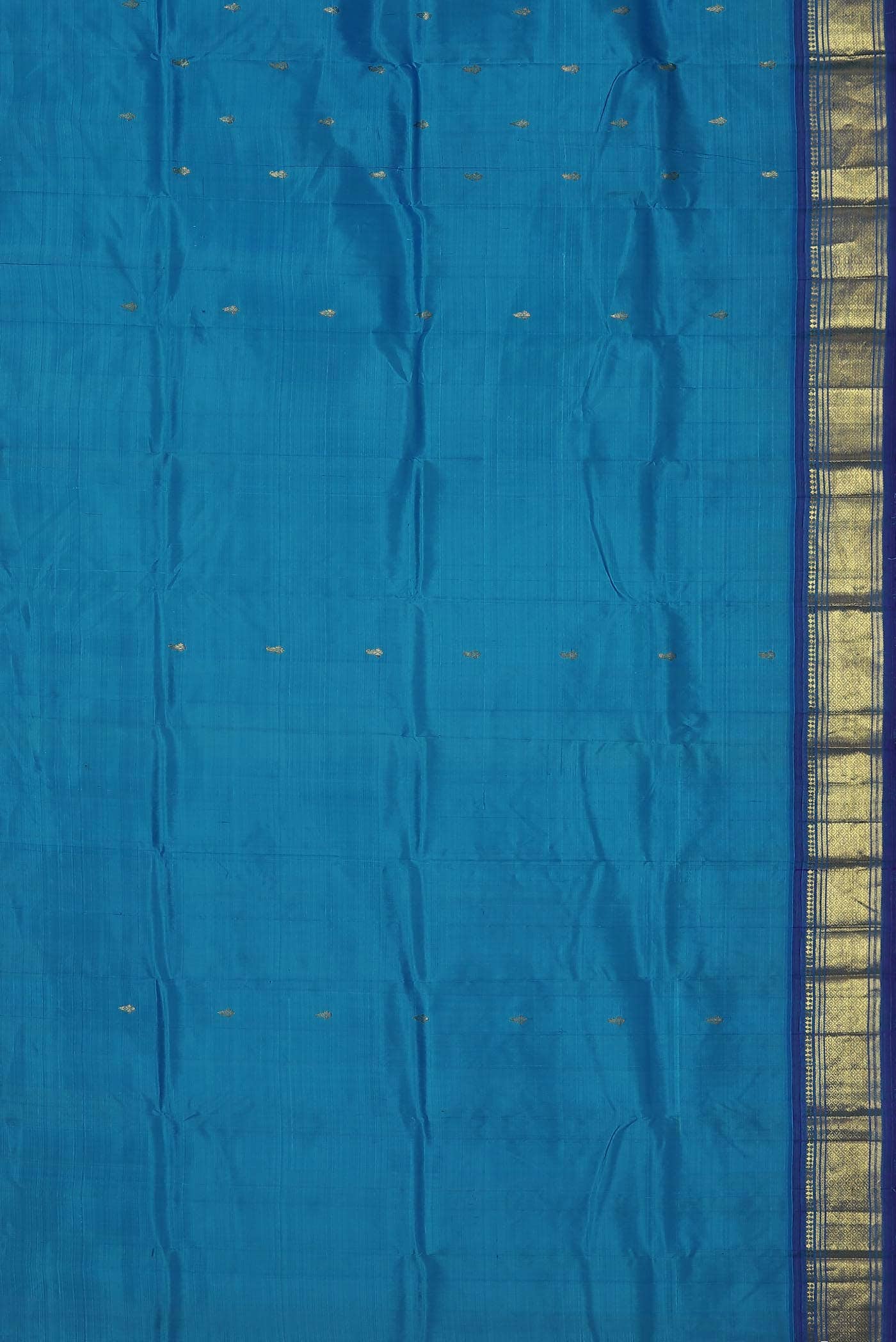 Blue Kanchipuram Silk Saree