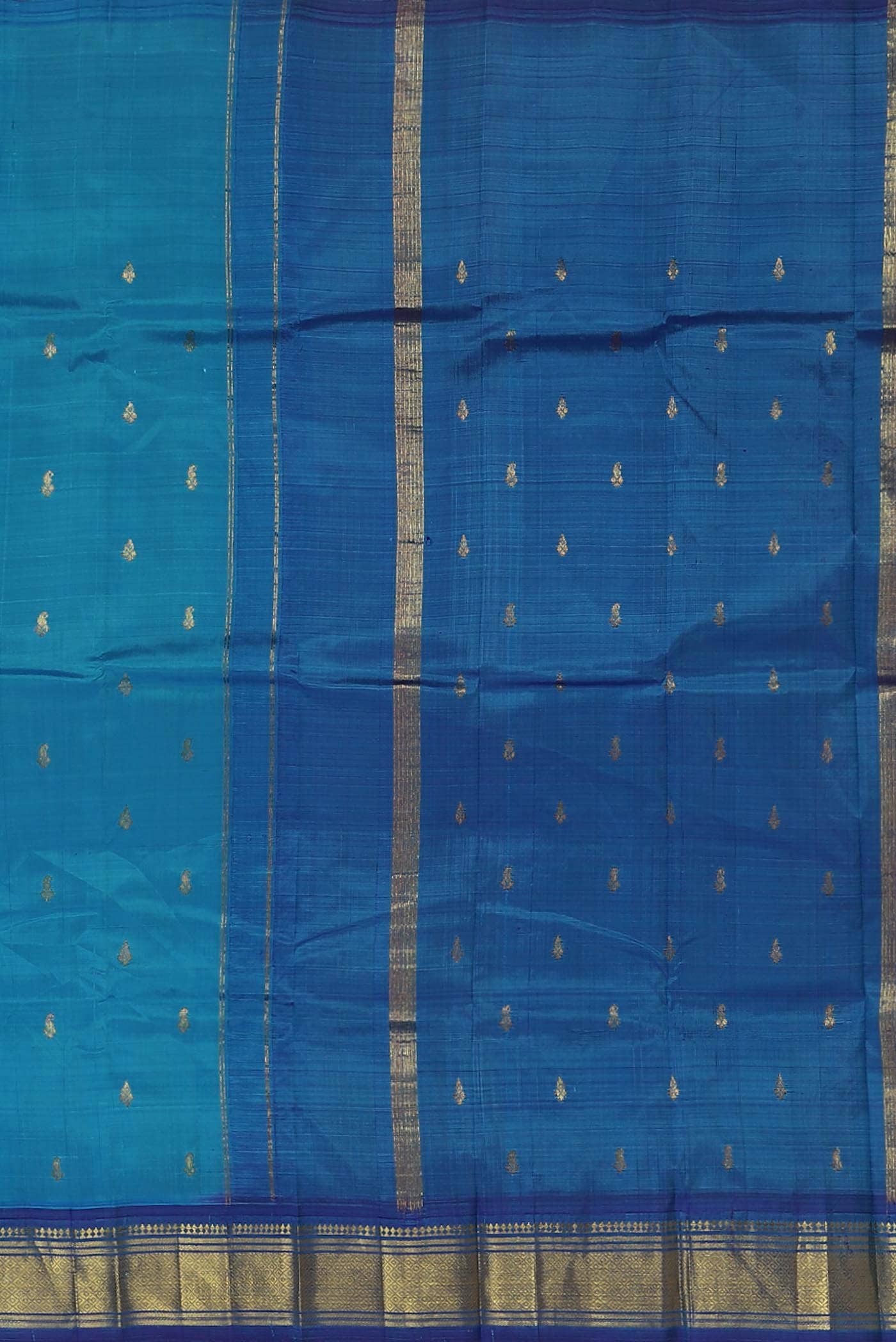 Blue Kanchipuram Silk Saree