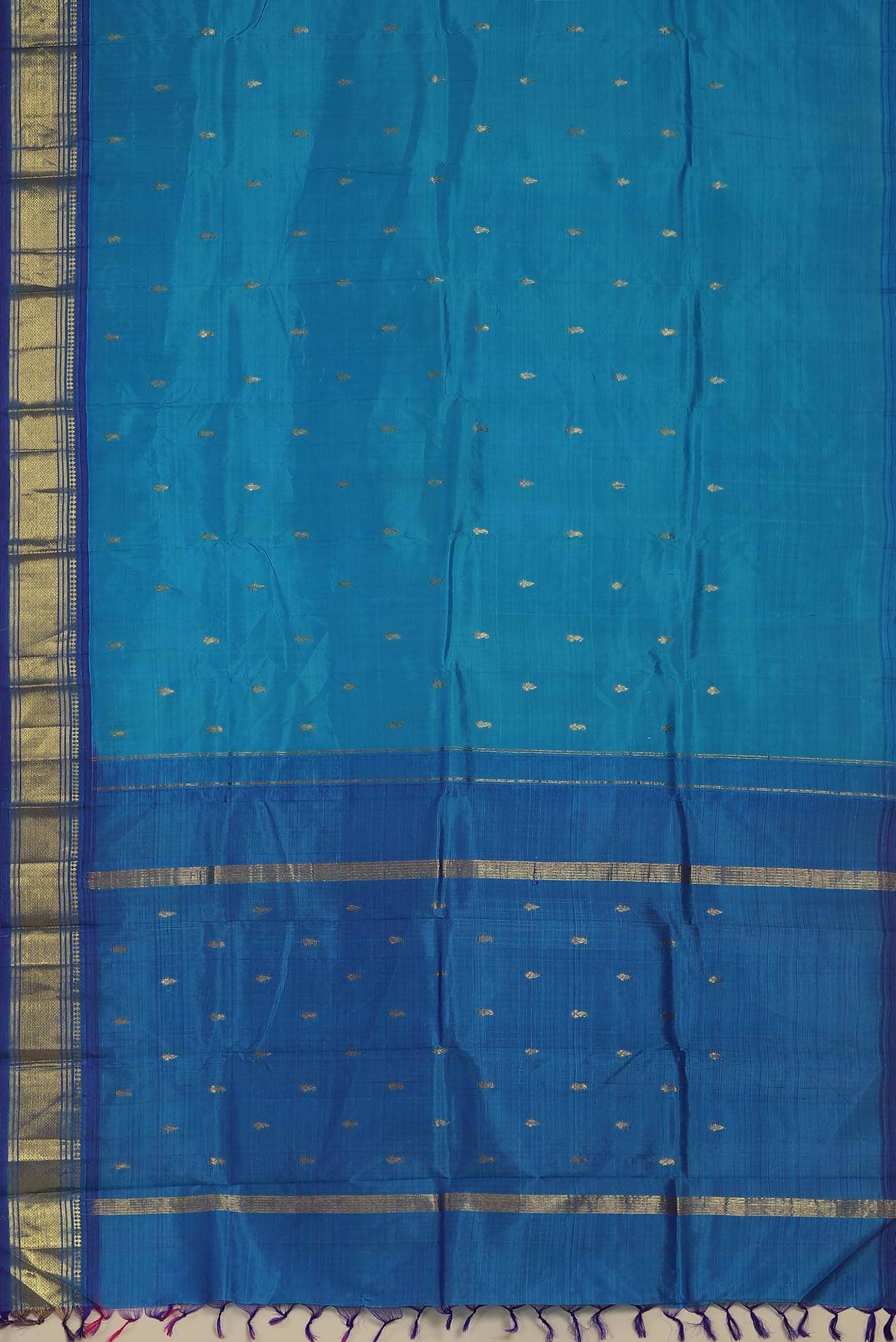 Blue Kanchipuram Silk Saree