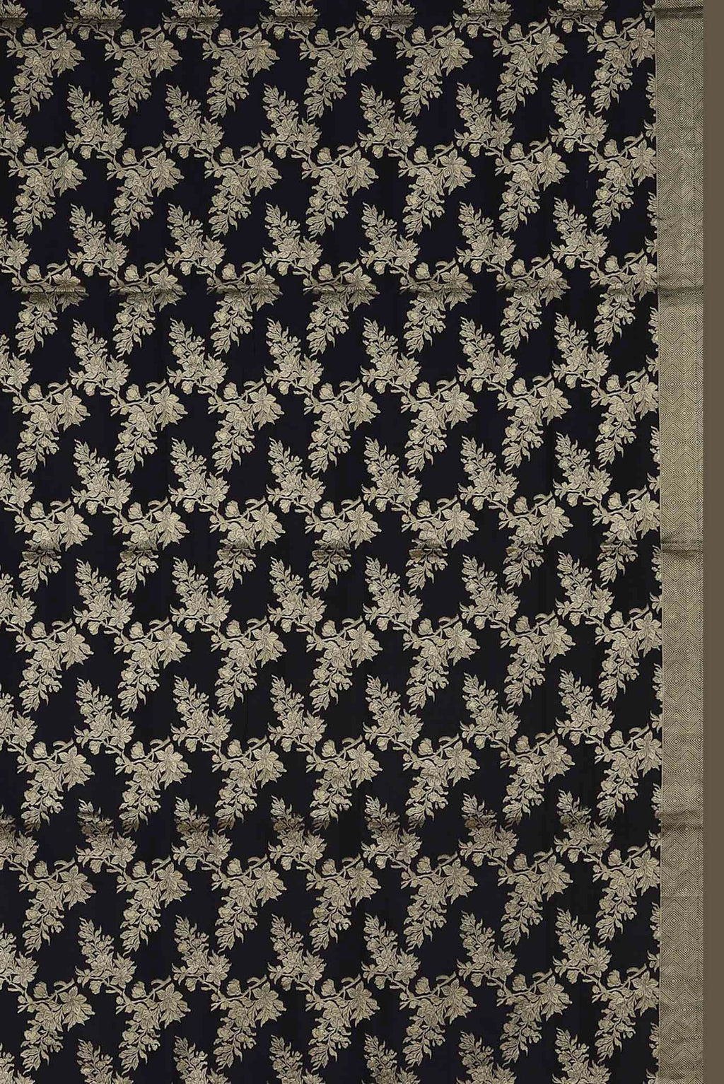 Black Banarasi Silk Saree