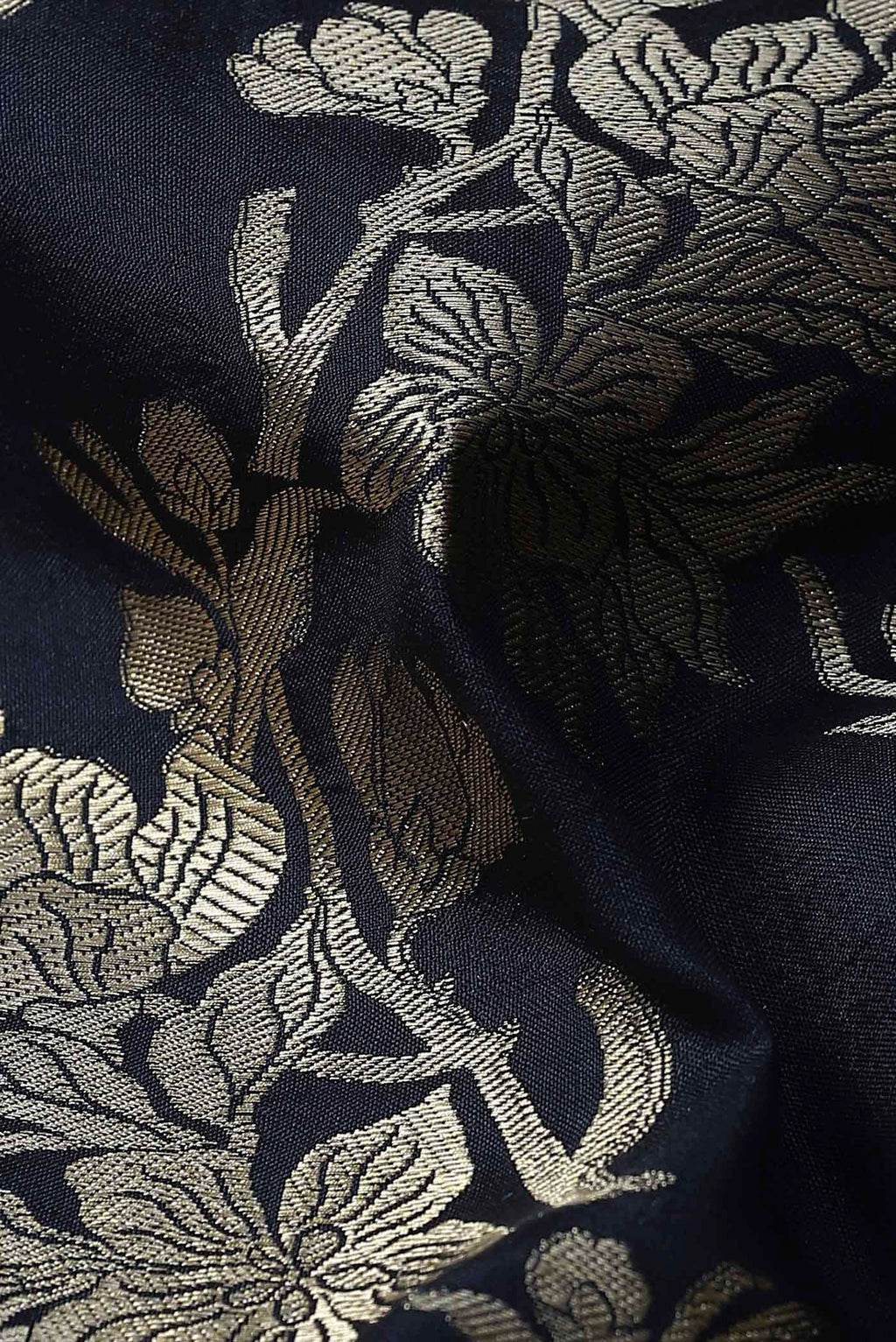 Black Banarasi Silk Saree