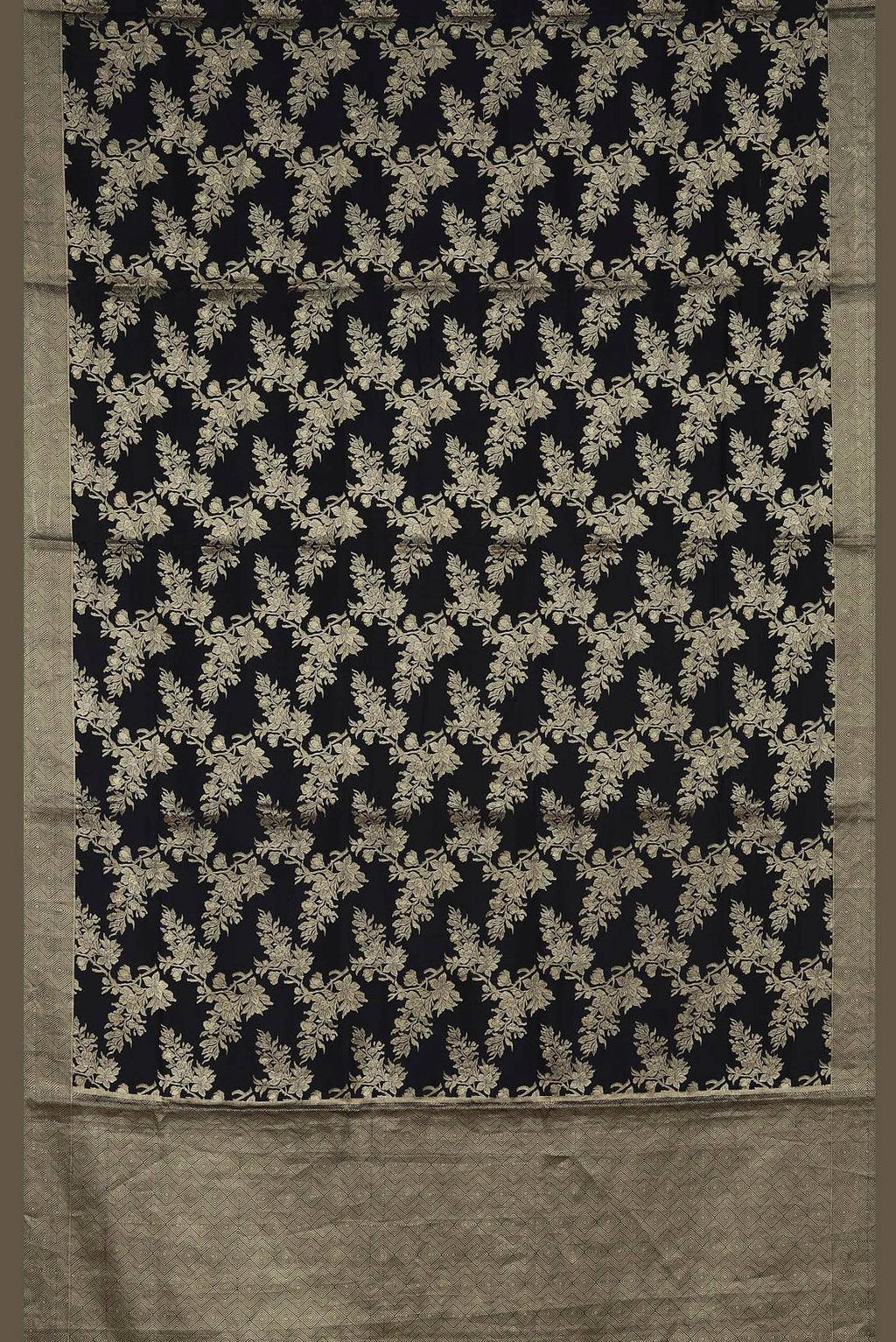 Black Banarasi Silk Saree