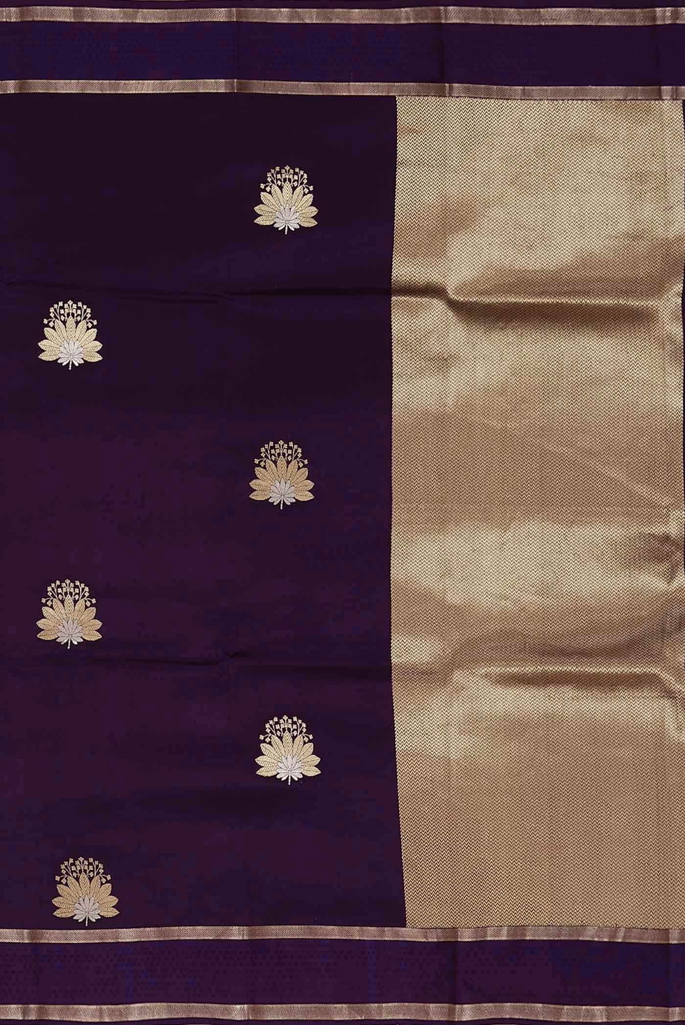 Blue Banarasi Silk Saree