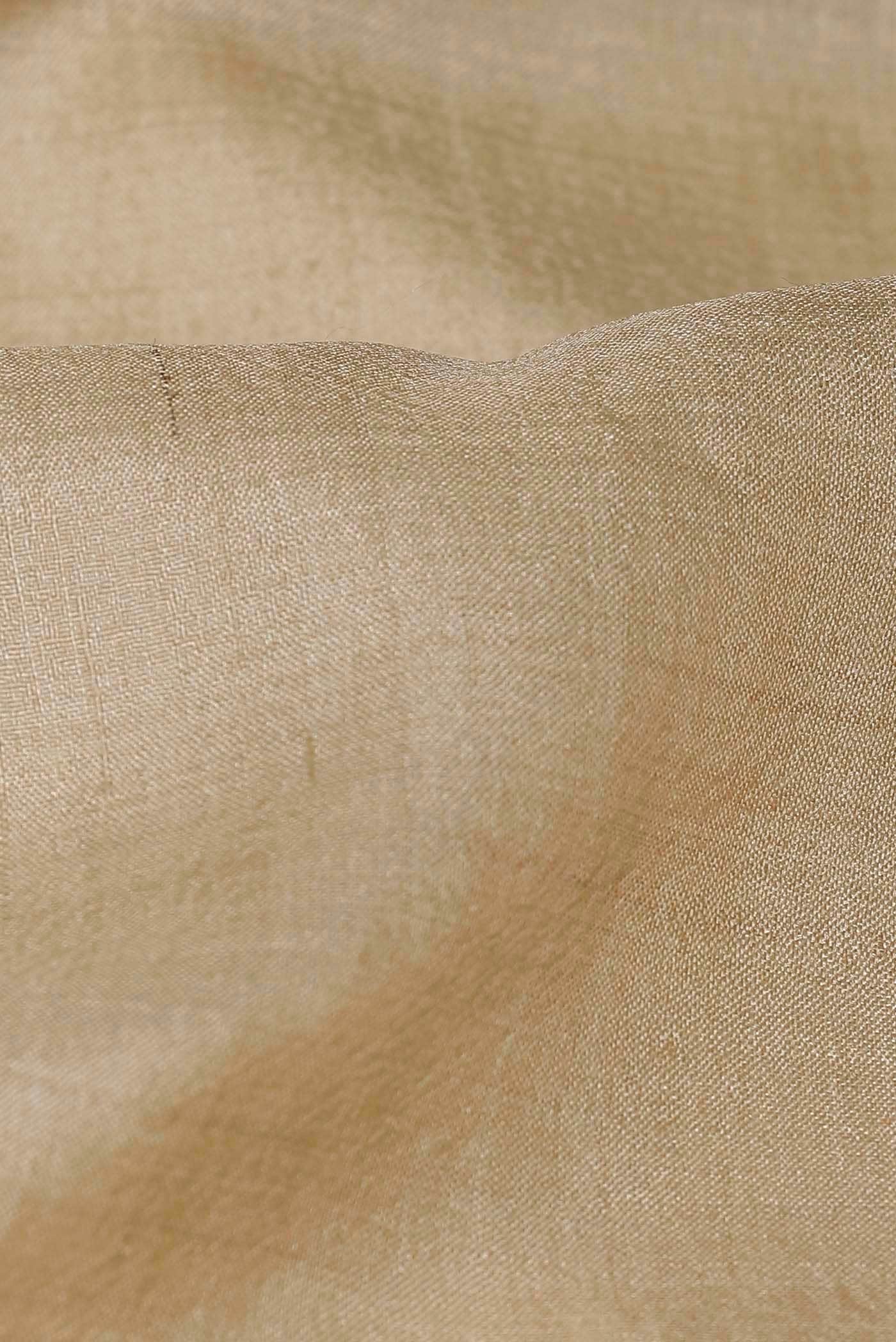 Beige Tussar Silk Saree