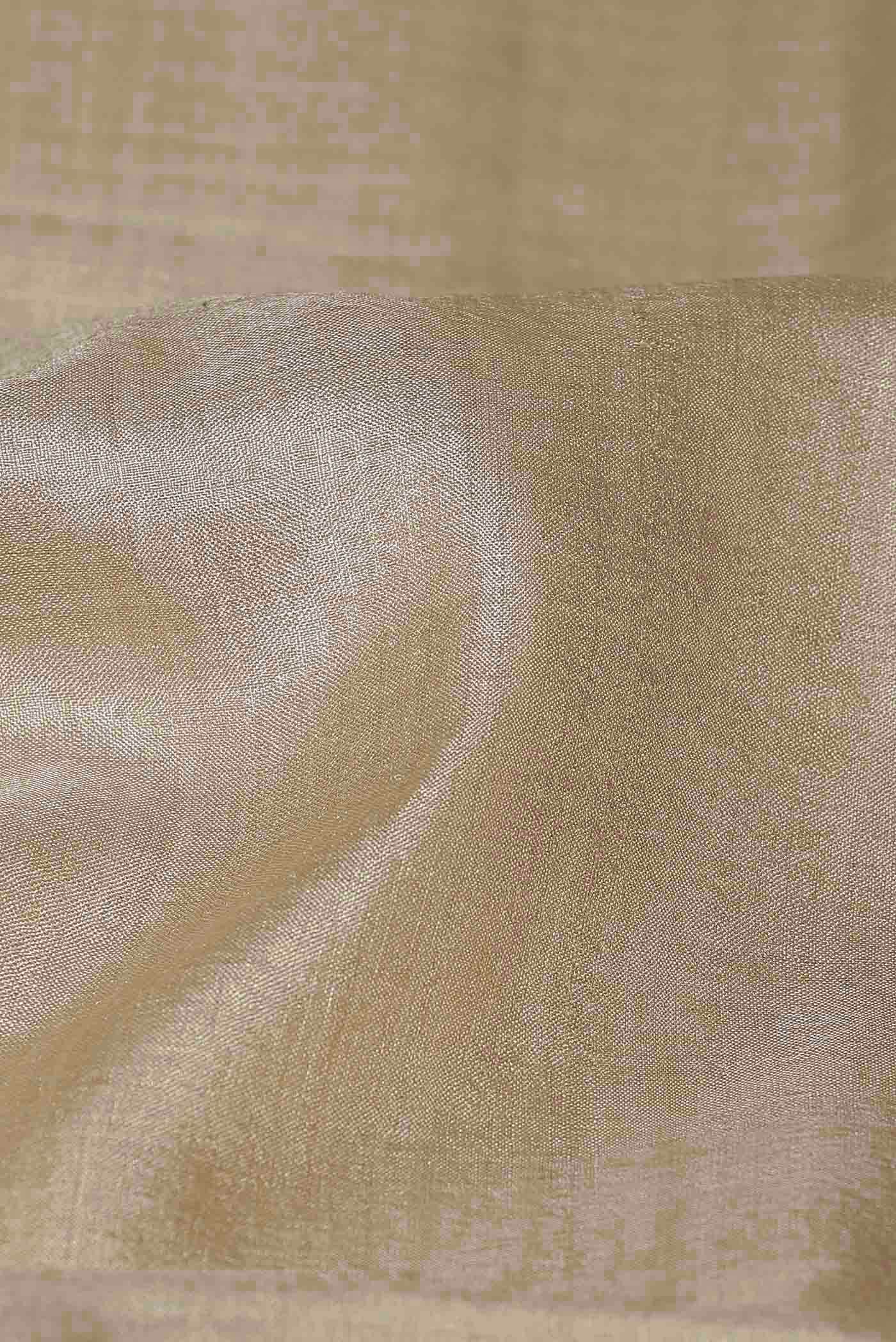 Beige Tussar Silk Saree