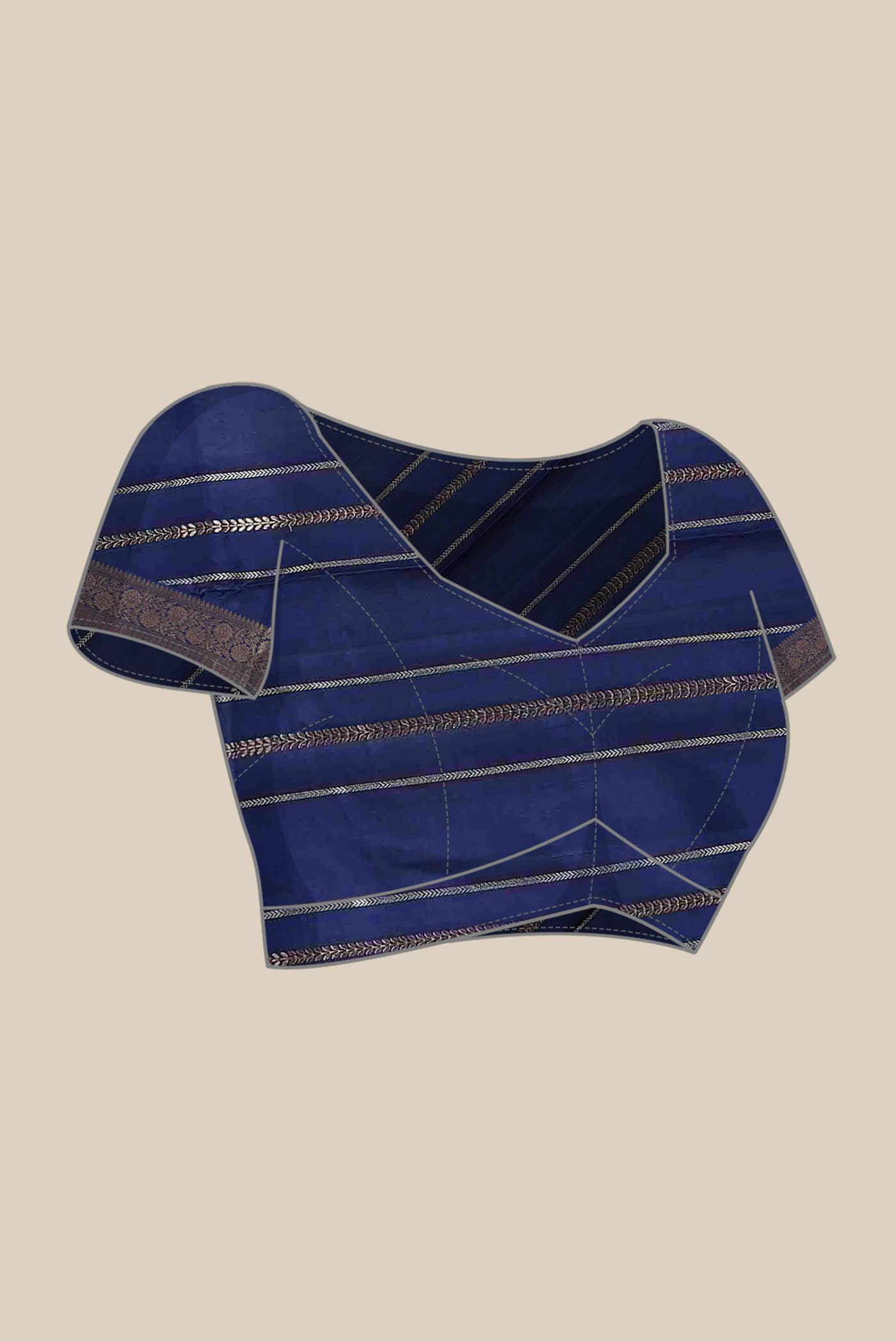 Blue Banarasi Katan Silk Saree