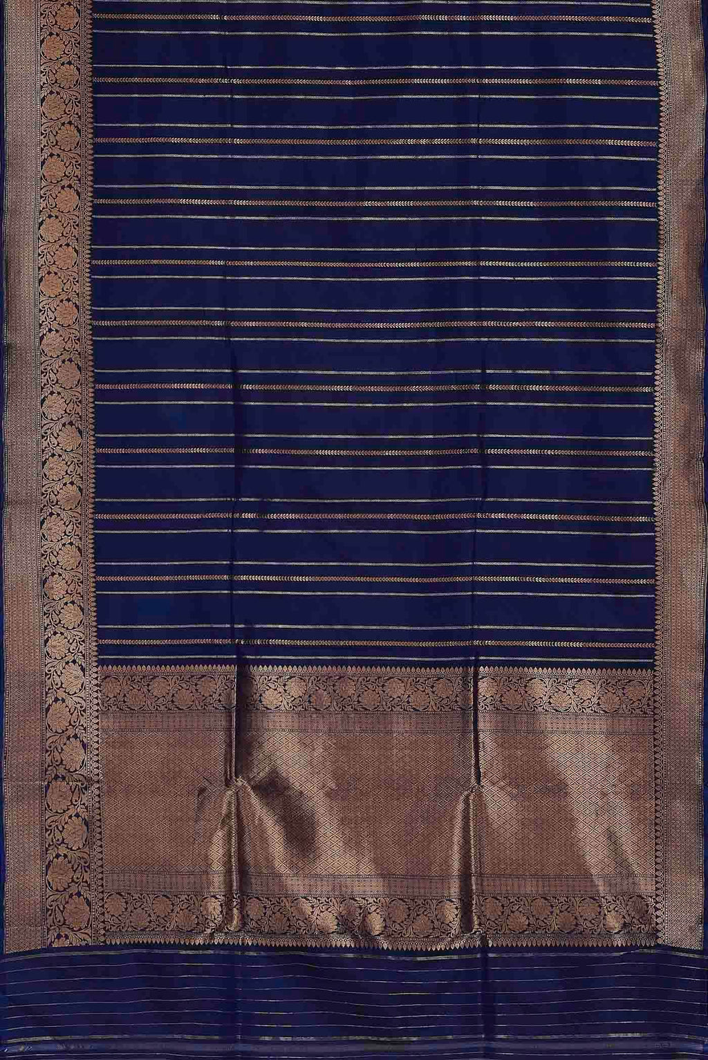 Blue Banarasi Katan Silk Saree