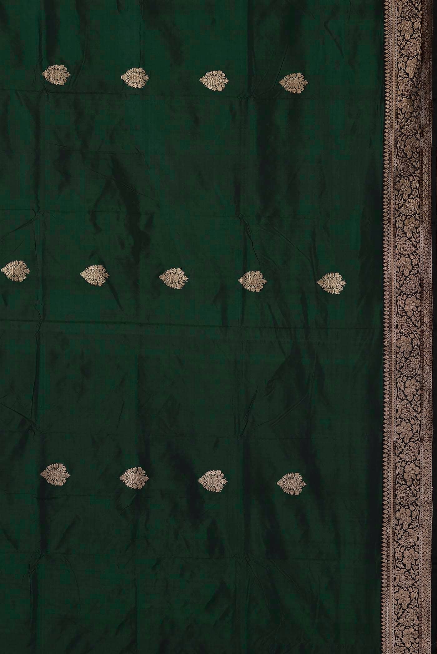 Green Banarasi Katan Silk Saree