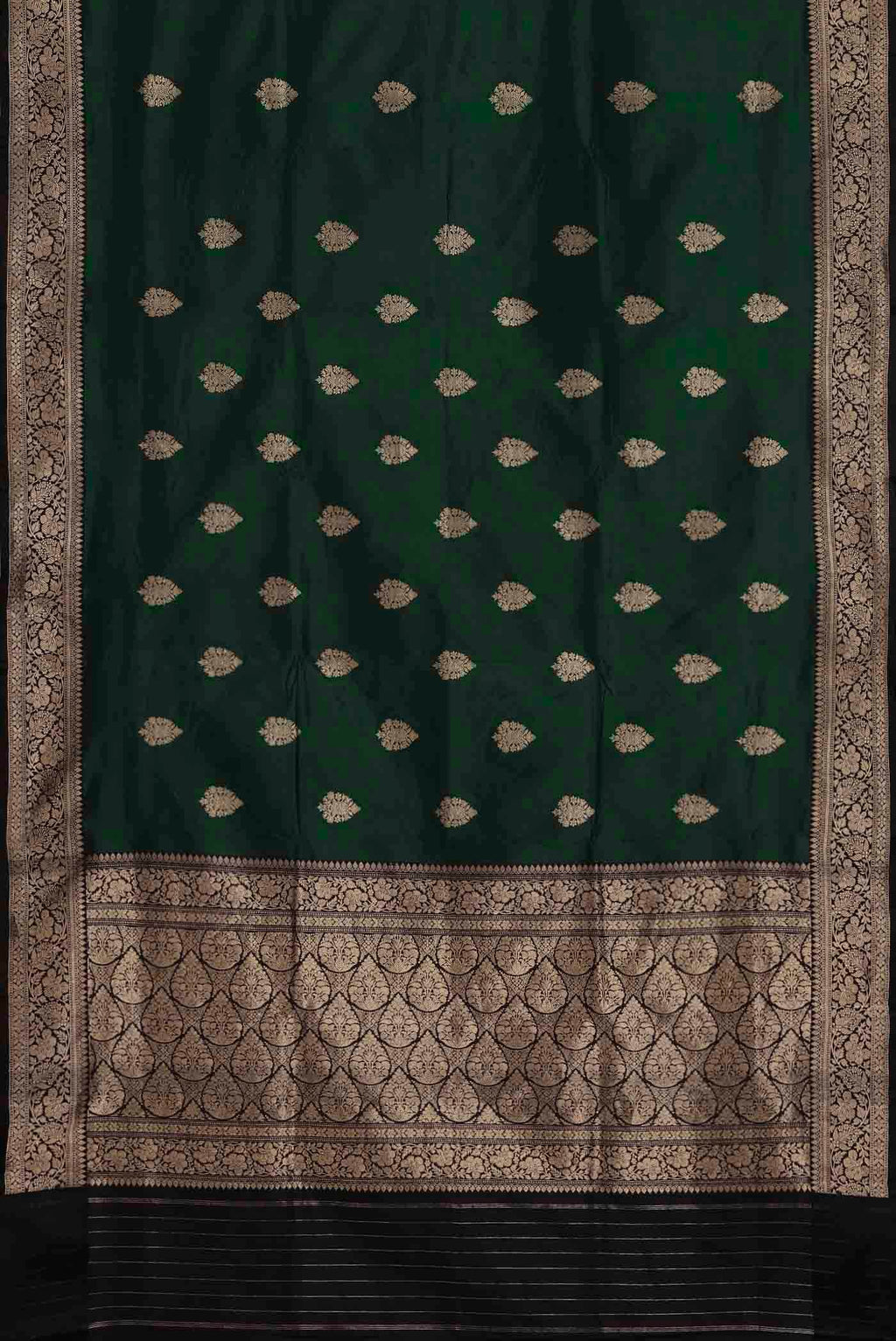 Green Banarasi Katan Silk Saree