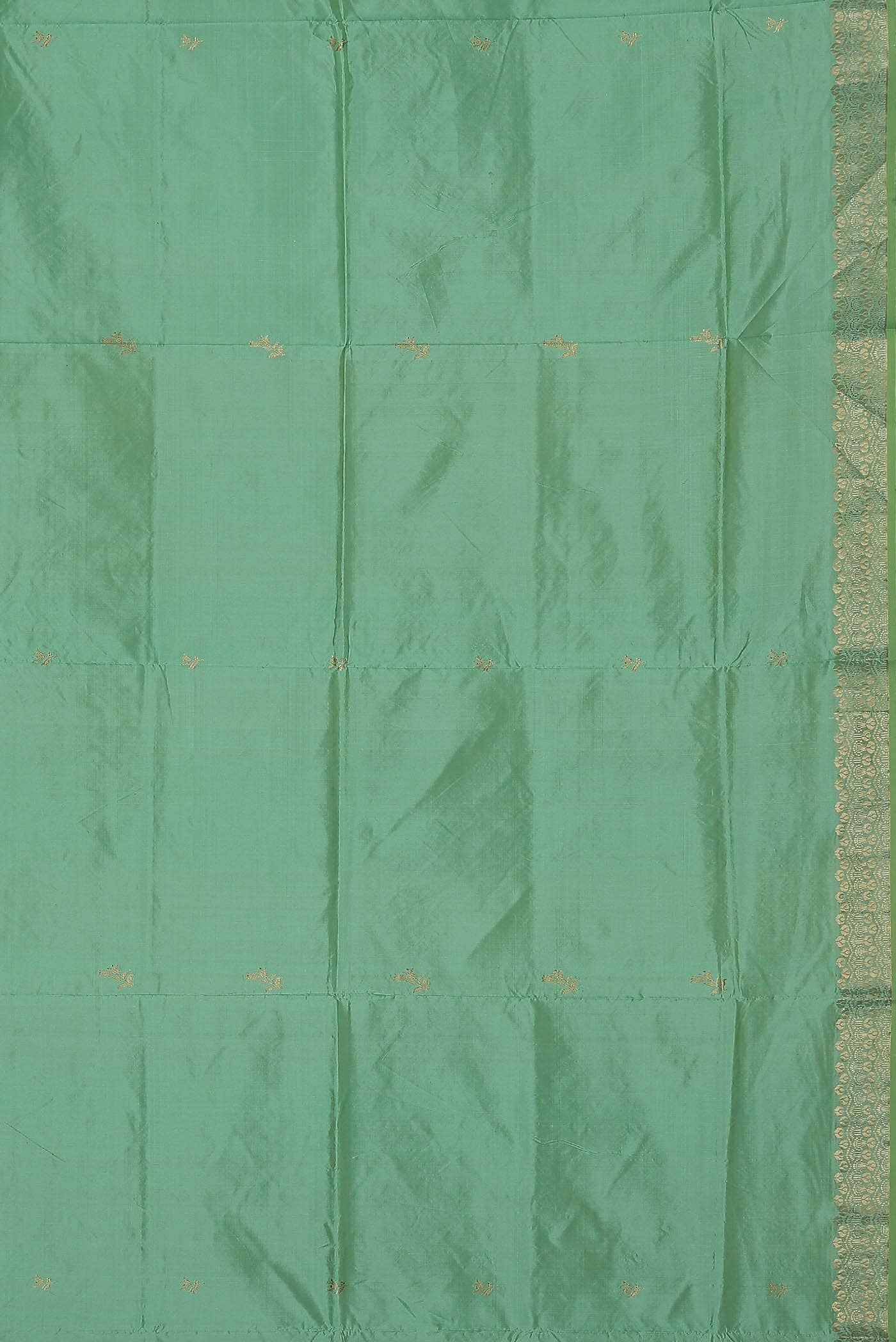 Green Banarasi Katan Silk Saree
