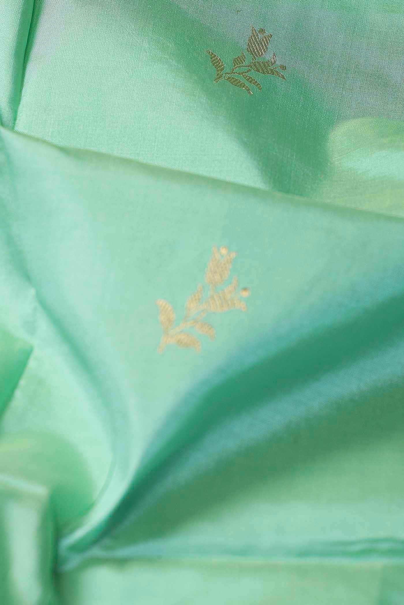 Green Banarasi Katan Silk Saree