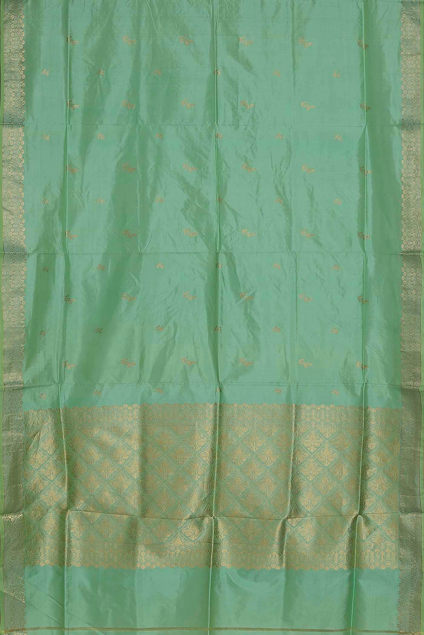 Green Banarasi Katan Silk Saree