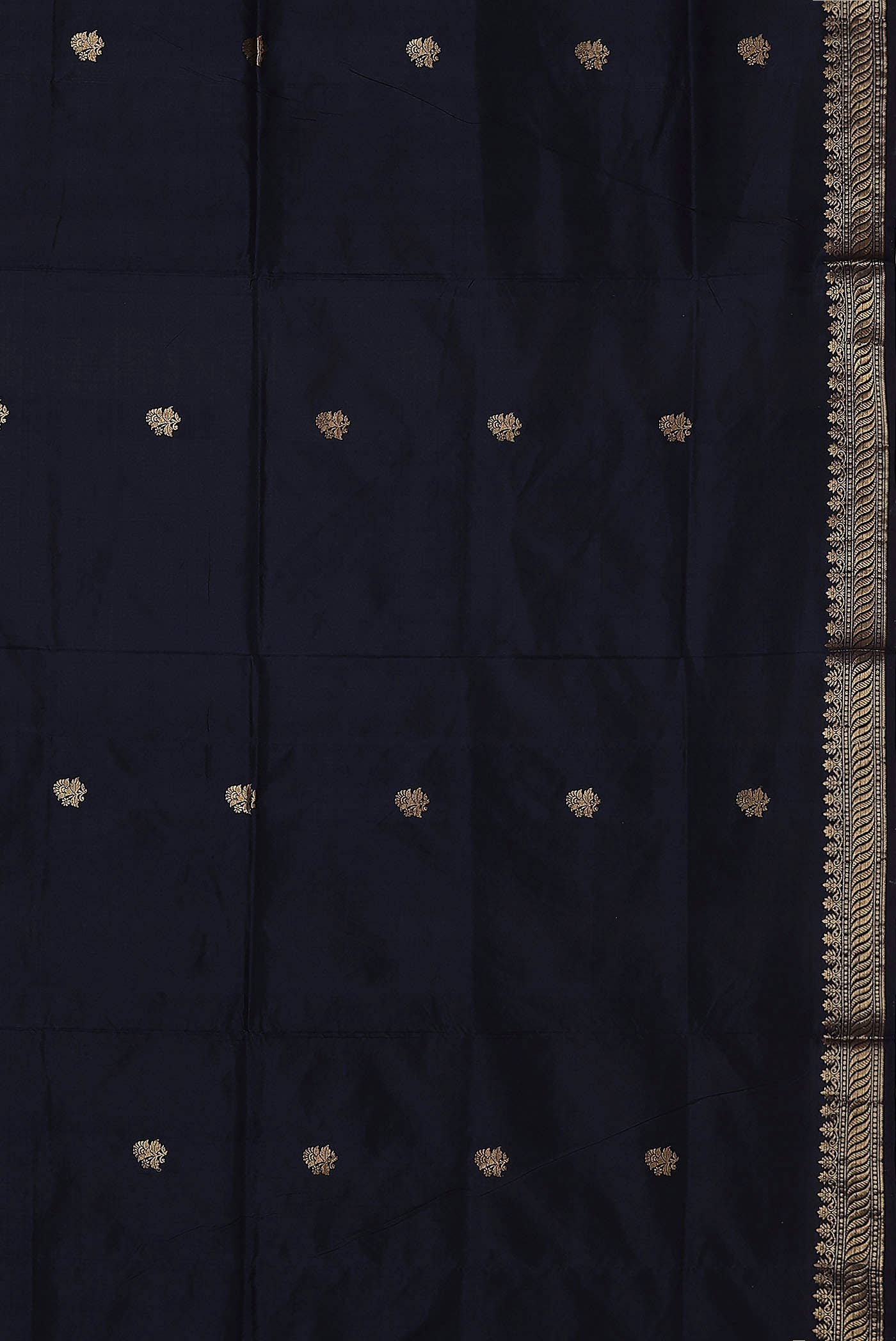 Blue Banarasi Katan Silk Saree