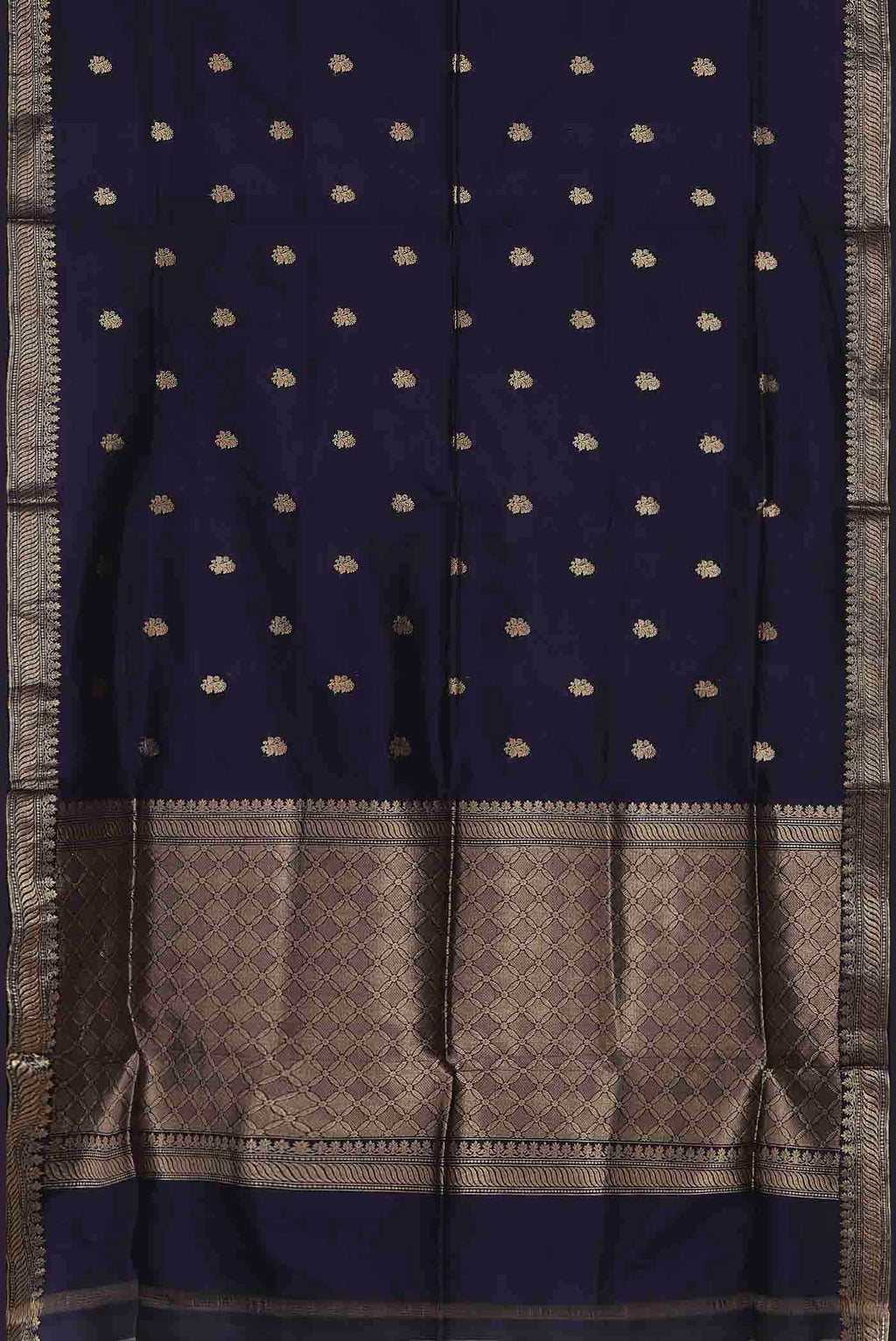 Blue Banarasi Katan Silk Saree