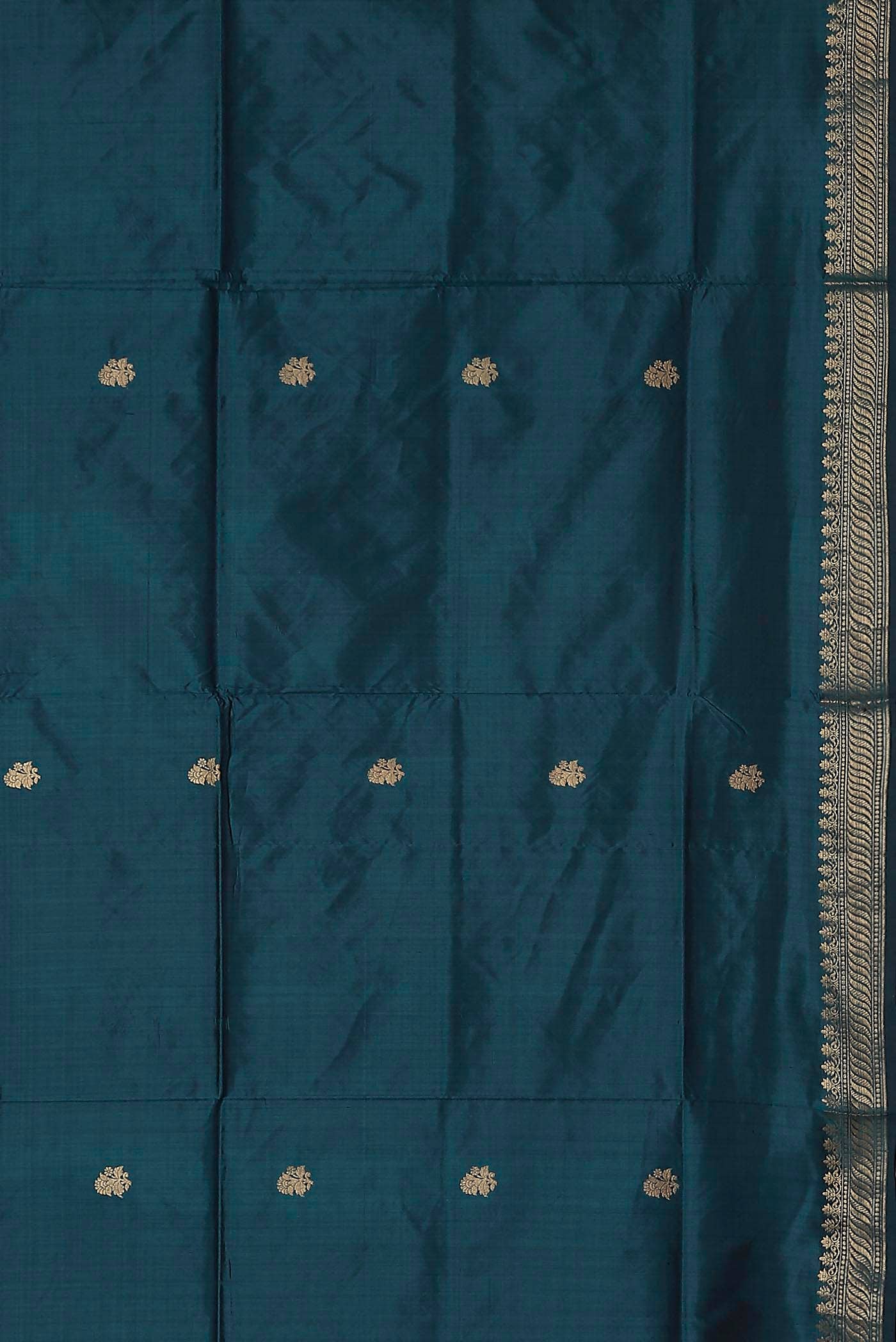 Blue Banarasi Katan Silk Saree