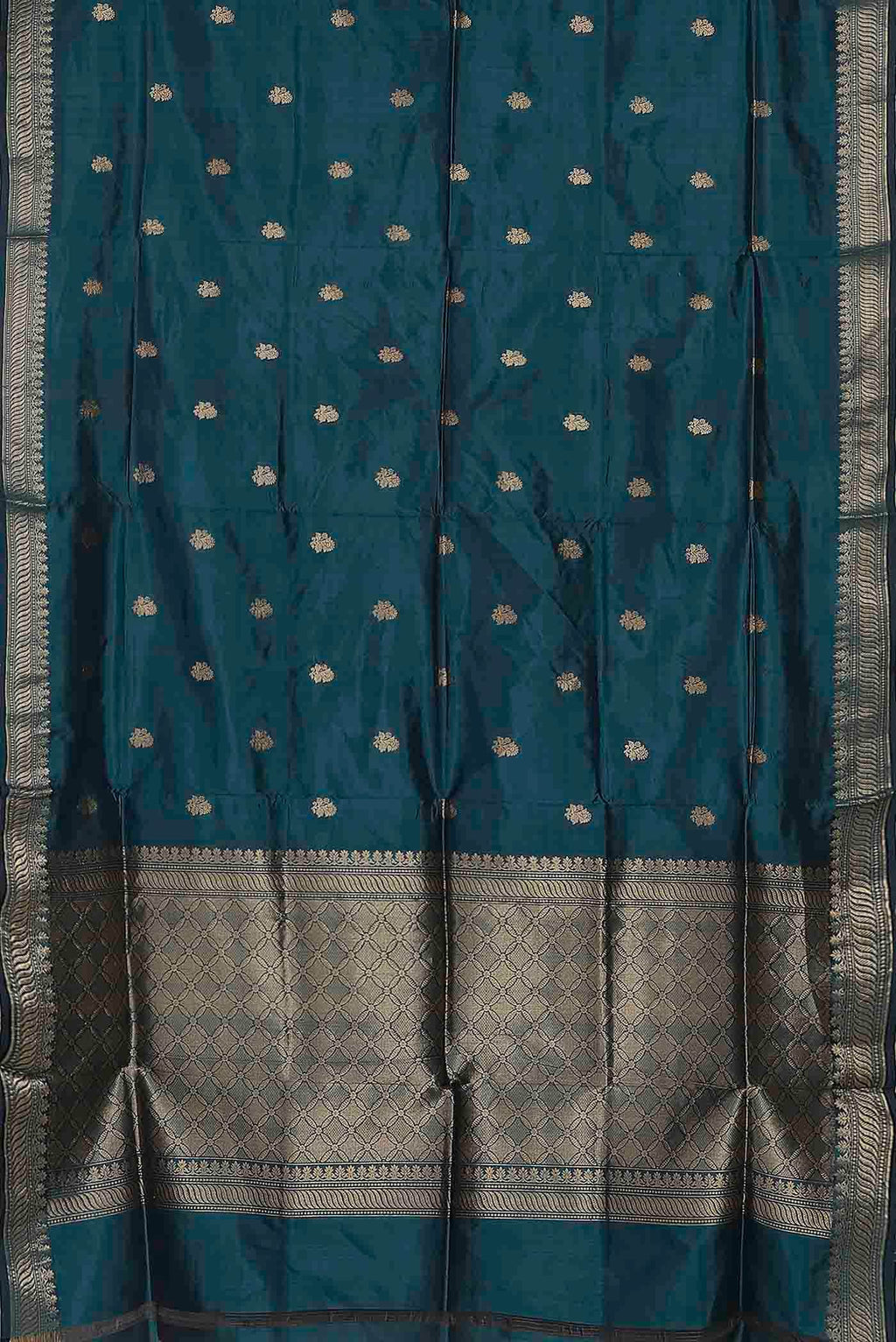Blue Banarasi Katan Silk Saree
