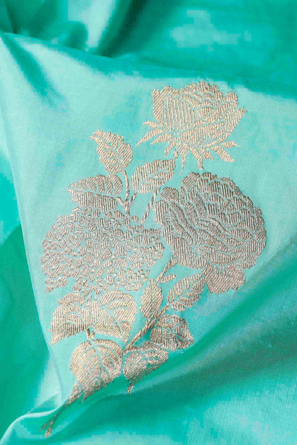 Green Banarasi Katan Silk Saree