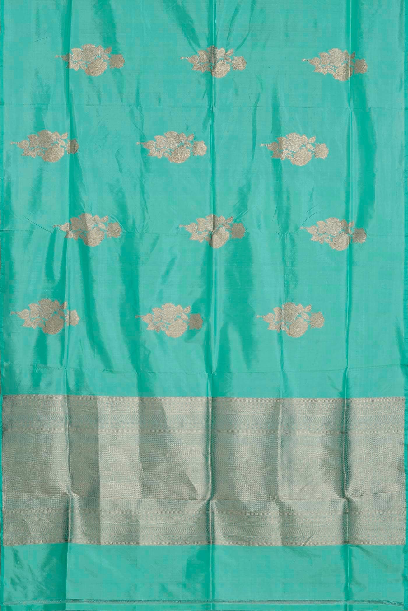 Green Banarasi Katan Silk Saree