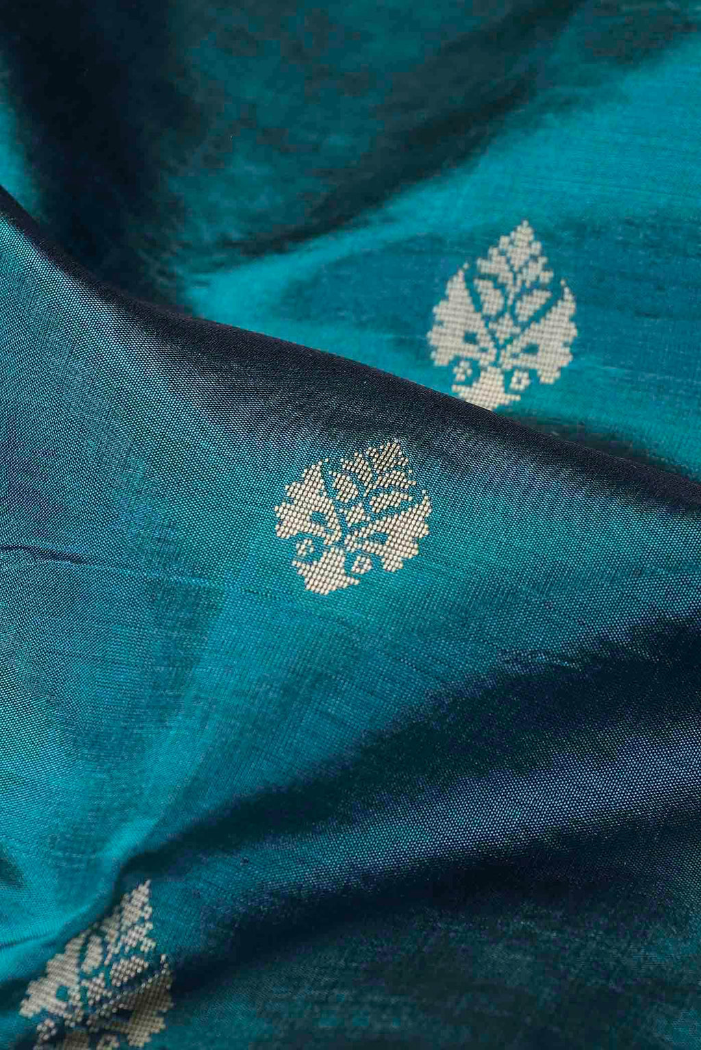 Blue Banarasi Katan Silk Saree