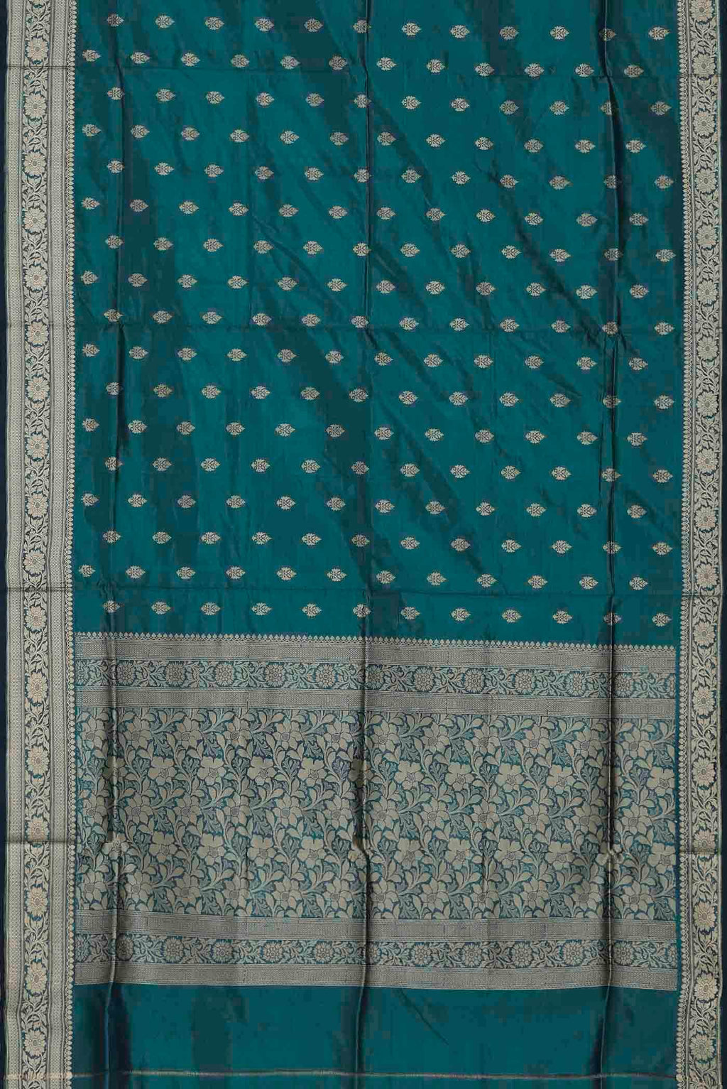 Blue Banarasi Katan Silk Saree