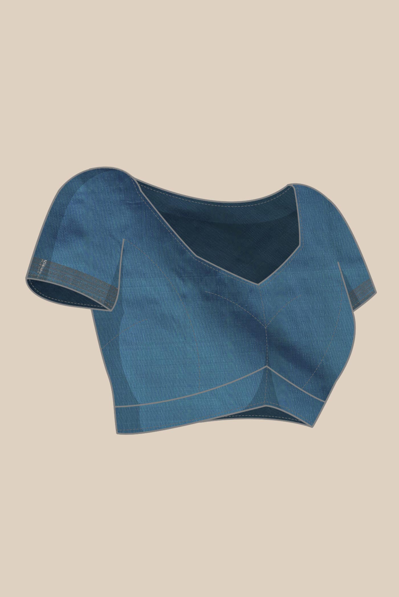 Blue Banarasi Katan Silk Saree
