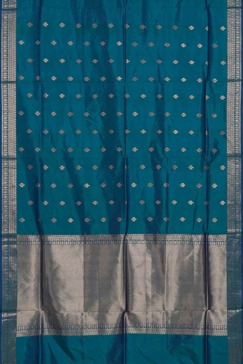 Blue Banarasi Katan Silk Saree