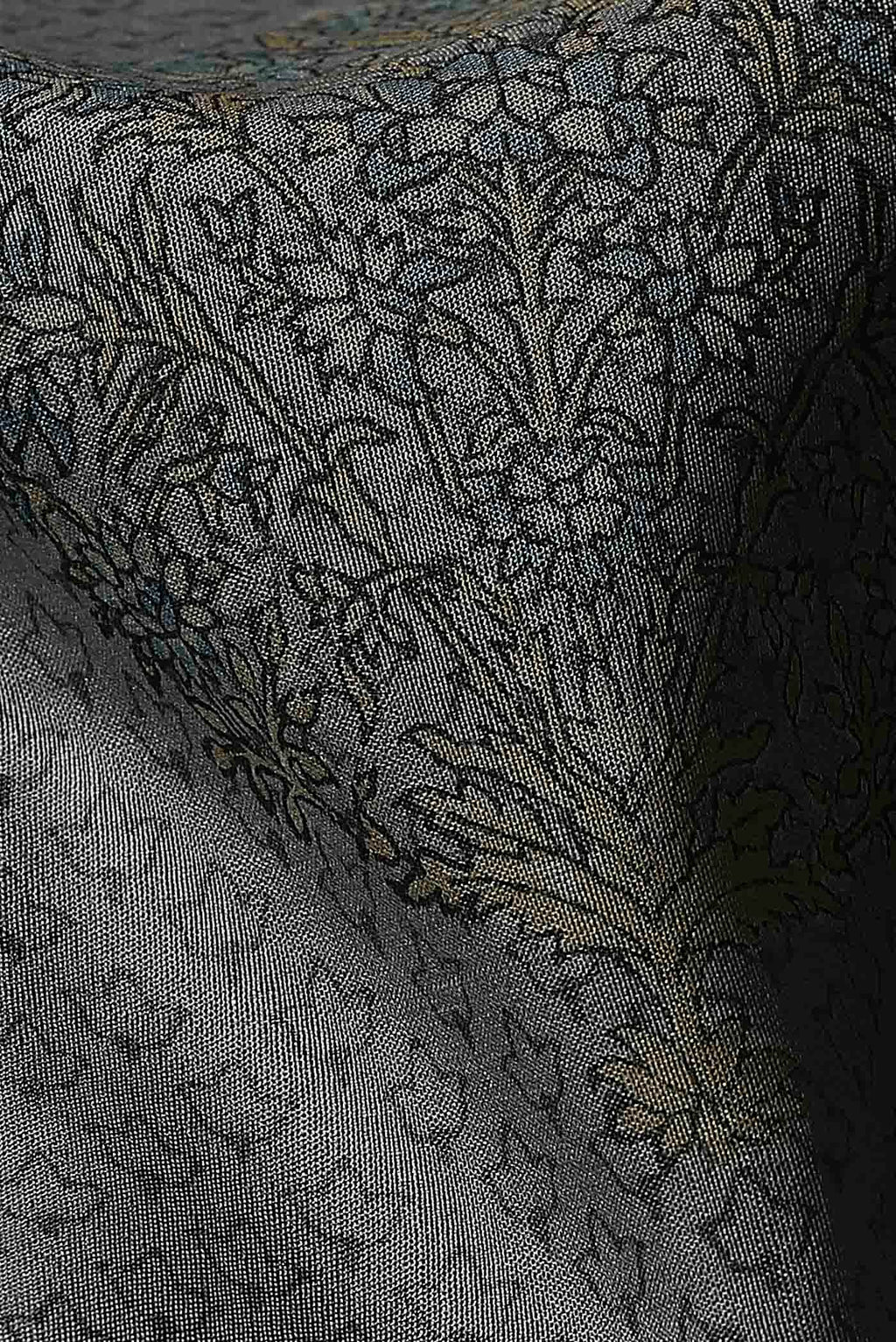 Grey Chanderi Silk Cotton Saree