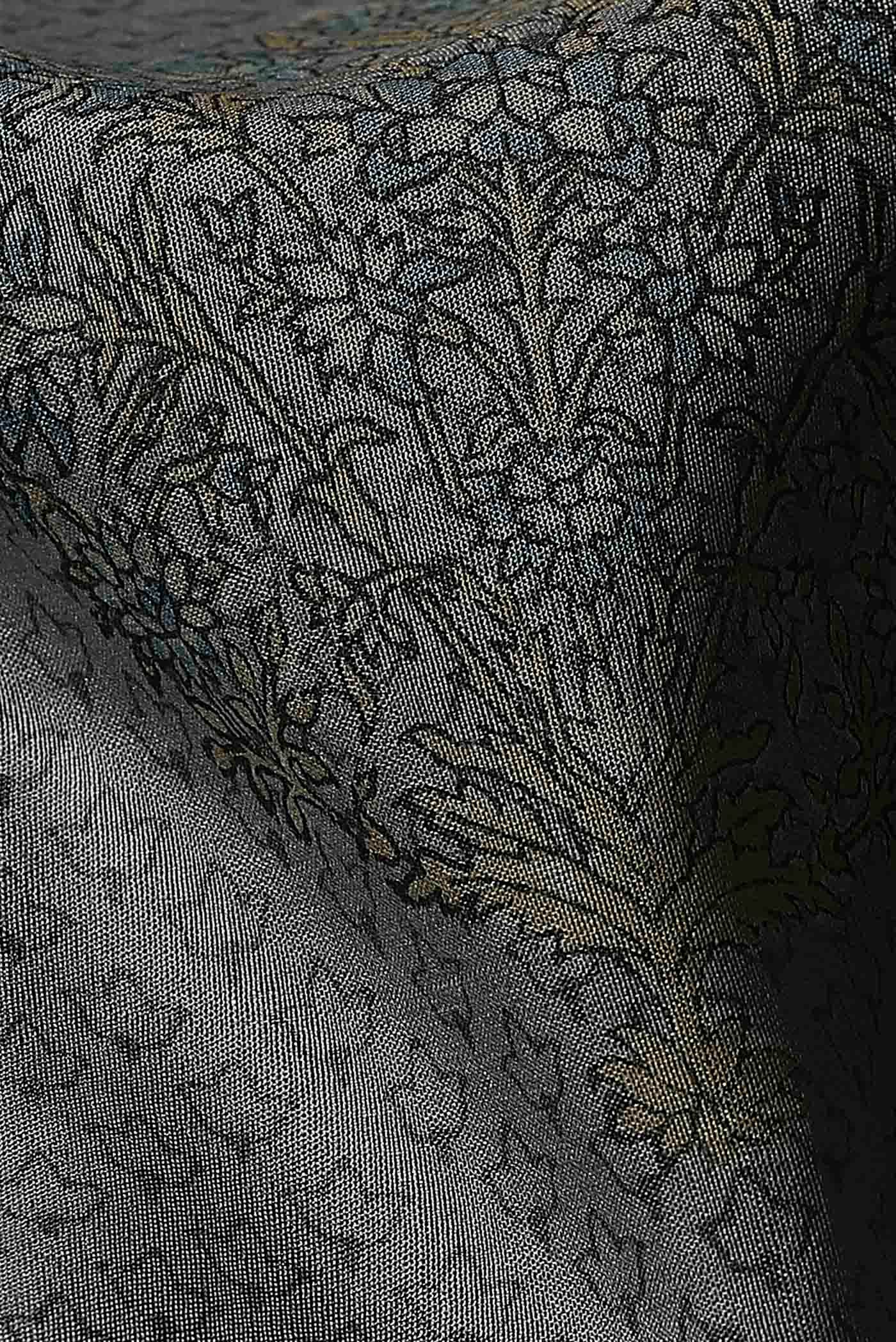 Grey Chanderi Silk Cotton Saree