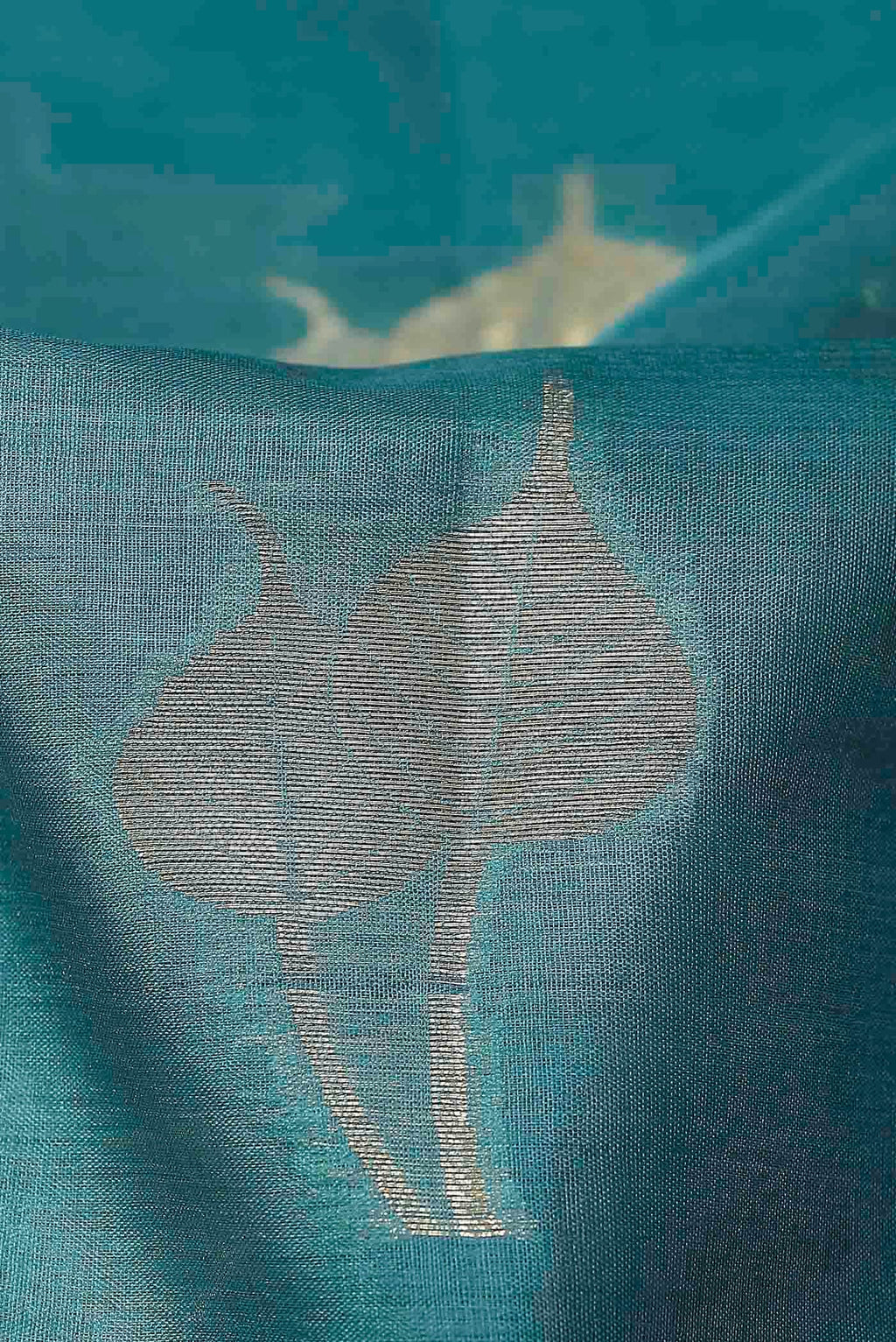 Blue Banarasi Tussar Silk Saree
