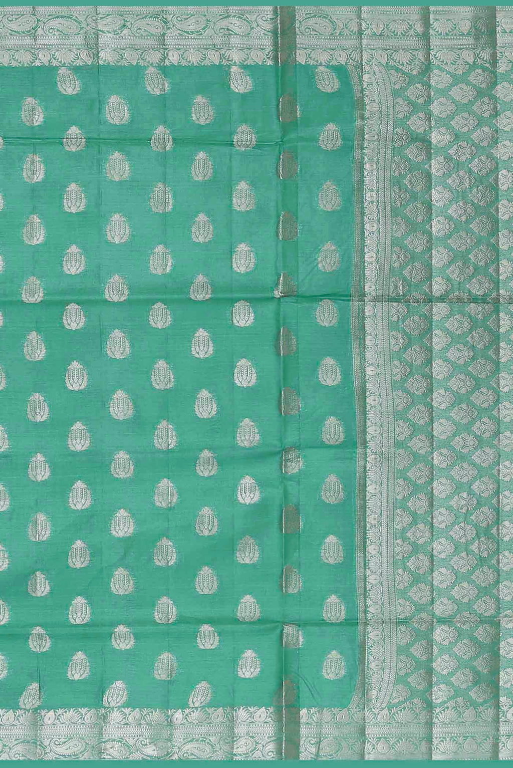 Green Banarasi Tussar Silk Saree