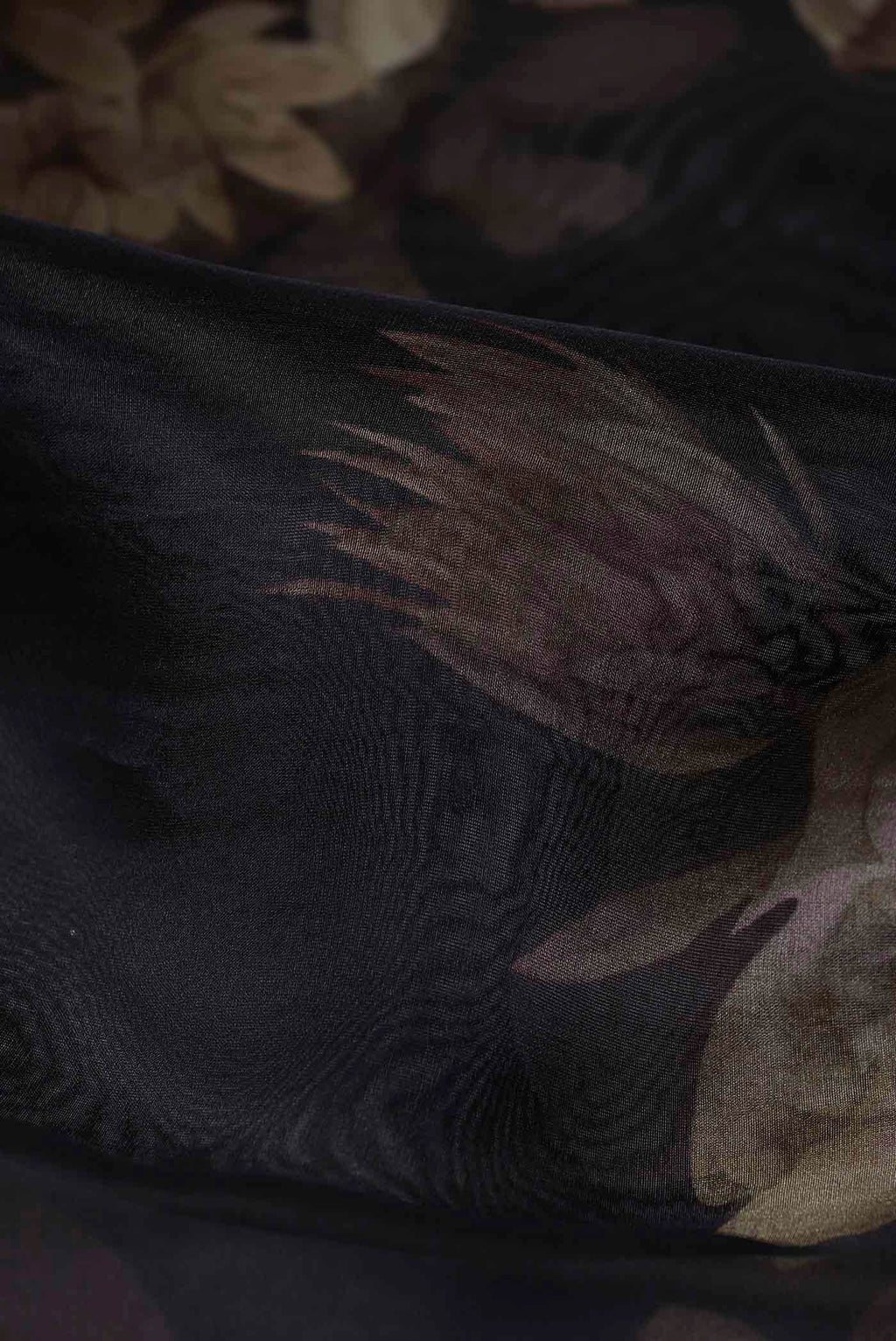 Black Organza Silk Saree