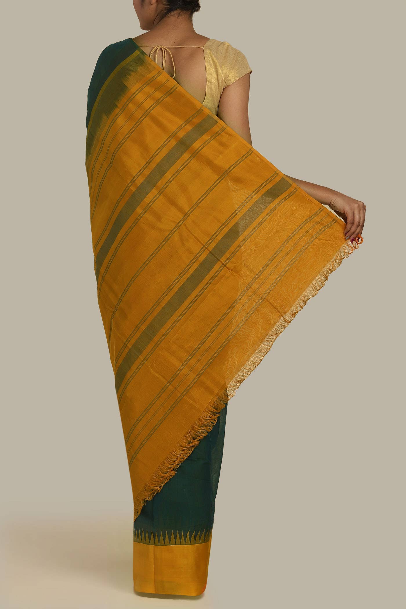 Green Kanchi Cotton Saree